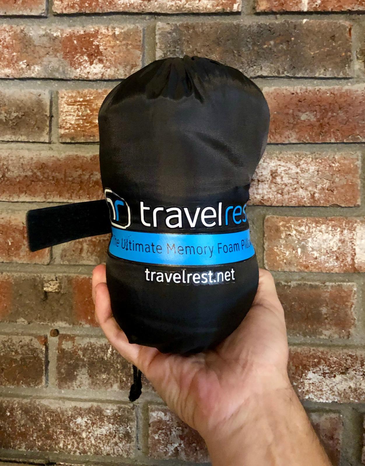 TRAVELREST Nest Neck Support Pillow - Travel Essentials, Memory Foam, Compact Travel Pillow for Long Flights, Plane Sleeping Accessories, Comfortable, Compact, Washable, Attaches to Luggage - Gray - Customer Photo 2