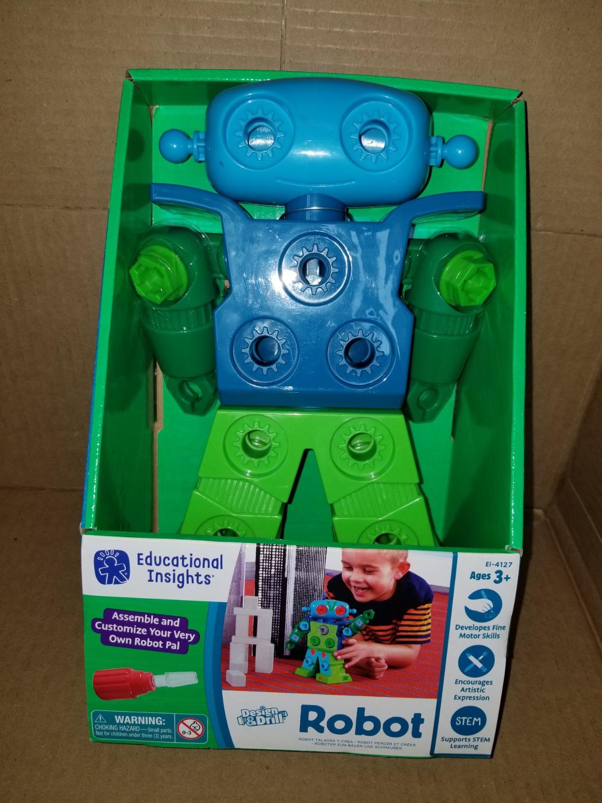 Educational Insights Design & Drill Robot - Construction Toys & Tools for Kids, Robot Toy Building Sets, Kids' Tool Set with Working Screwdriver, Take Apart STEM Set, Gifts for Boys & Girls Ages 3+ - Customer Photo 2