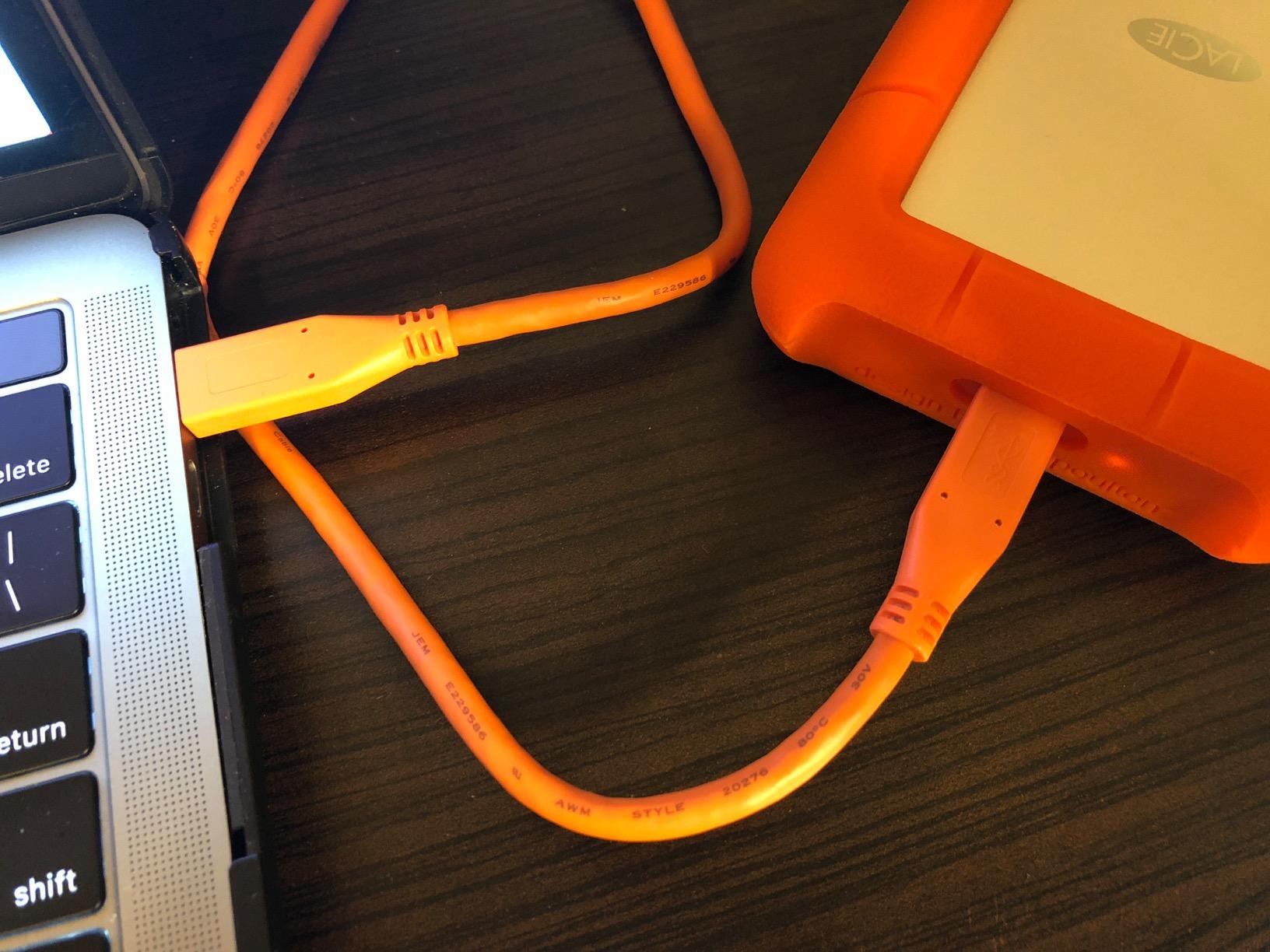 LaCie Rugged USB-C 2TB External Hard Drive Portable HDD – USB 3.0 compatible, Drop Shock Dust Rain Resistant, for Mac and PC Computer Desktop Workstation Laptop, 1 Month Adobe CC (STFR2000800) - Customer Photo 2