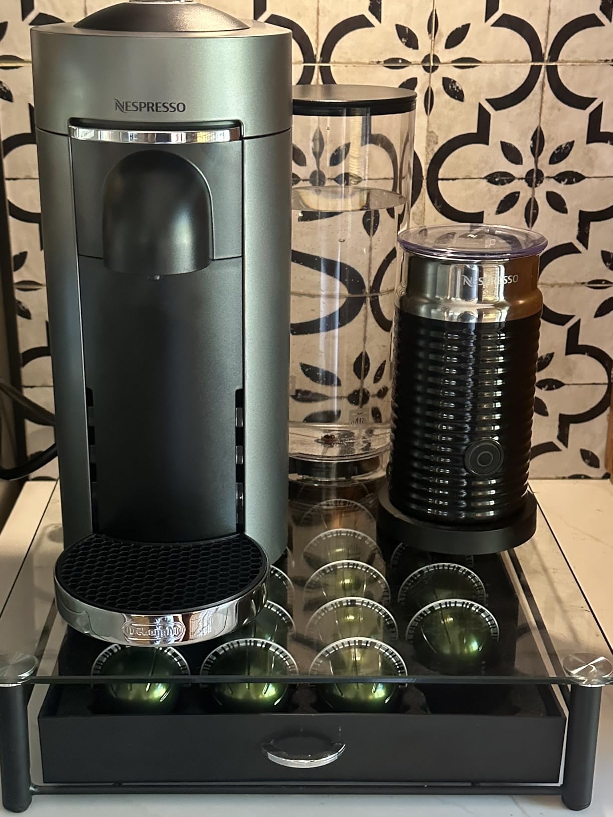 Nespresso Vertuo Plus Coffee and Espresso Maker by De'Longhi, Titan customer photo 1