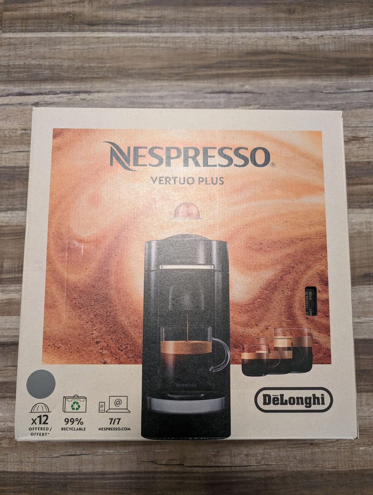 Nespresso Vertuo Plus Coffee and Espresso Maker by De'Longhi, Titan customer photo 2