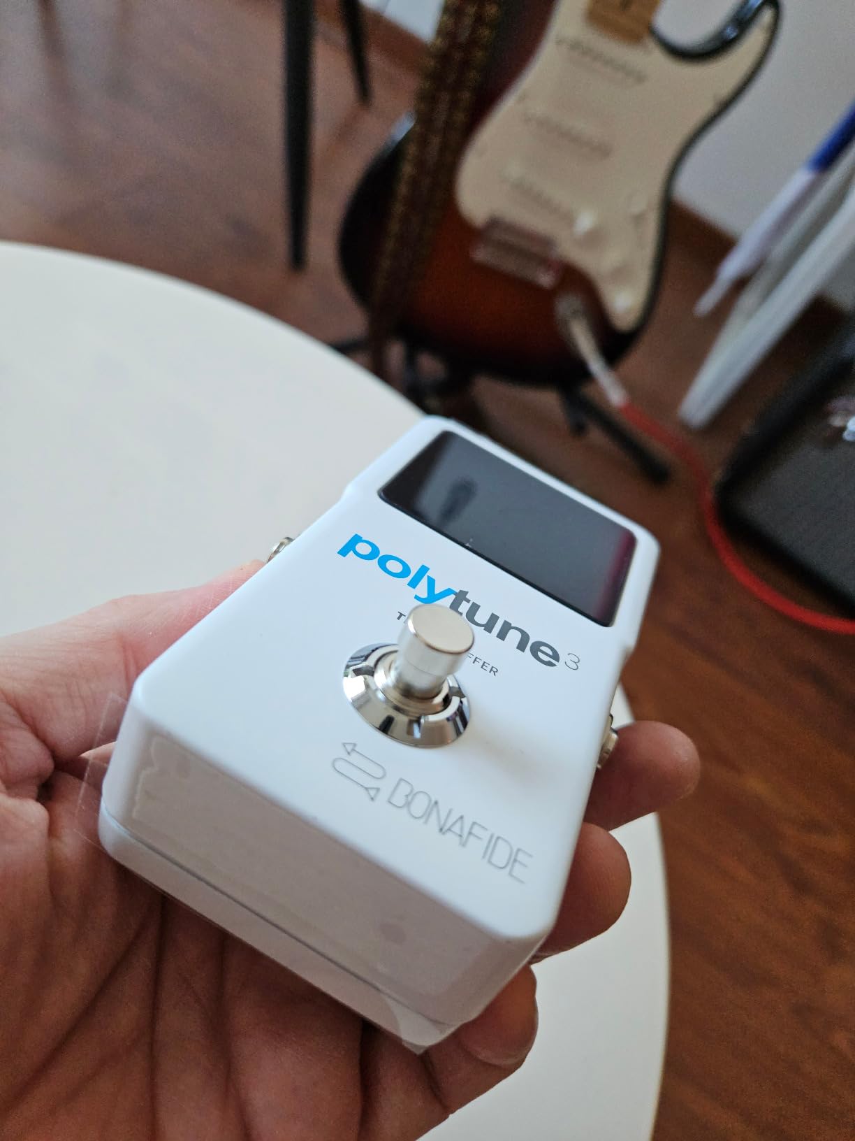 TC Electronic POLYTUNE 3 Ultra-Compact Polyphonic Tuner with Multiple Tuning Modes and Built-In BONAFIDE BUFFER - Customer Photo 1