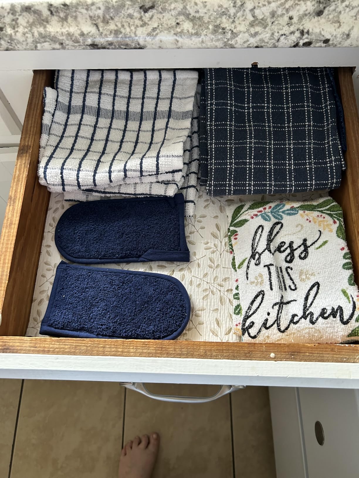 DII Basic Terry Collection Quilted 100% Cotton, Potholder, Barn Red, 3 Piece - Customer Photo 2