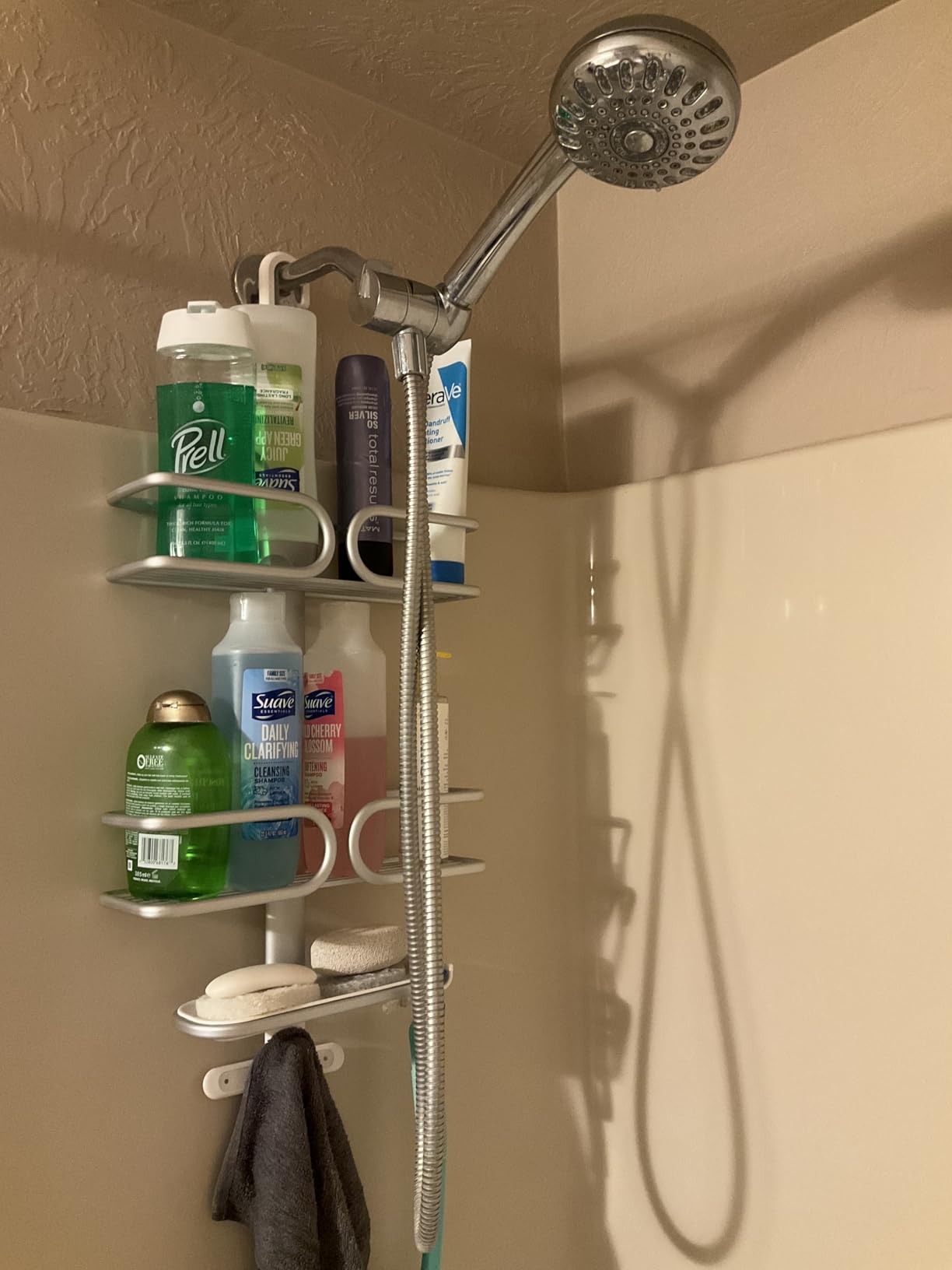 OXO Good Grips 3-Tier Aluminum Shower Caddy - Customer Photo 4
