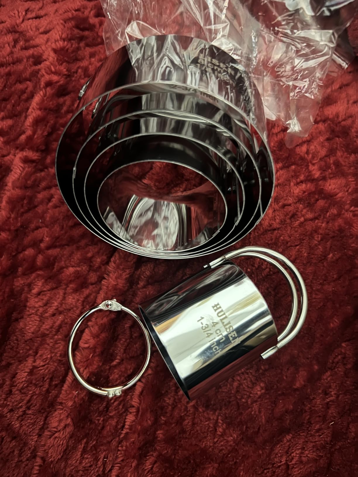 HULISEN Biscuit Cutter Set (5 Pieces/Set), Round Cookies Cutter with Handle, Professional Baking Dough Tools, Gift Package Customer Review HULISEN Biscuit Cutter Set (5 Pieces/Set), Round Cookies Cutter with Handle, Professional Baking Dough Tools, Gift Package - Customer Photo 2