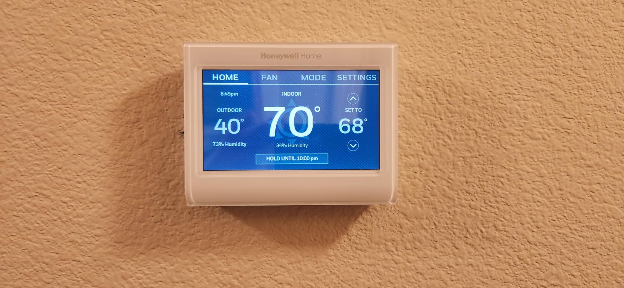 Honeywell Home RTH9585WF1004 Wi-Fi Smart Color Thermostat, 7 Day Programmable, Touch Screen, Energy Star, Alexa Ready, Gray customer photo 2