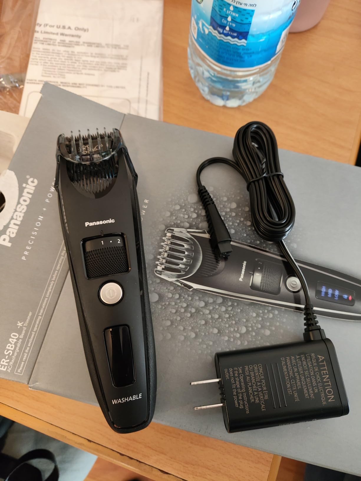 Panasonic Cordless Beard Trimmer for Men with Precision Dial, 19 Adjustable Length Settings, Rechargeable Battery, Washable - ER-GB42-K (Black) - Customer Photo 1
