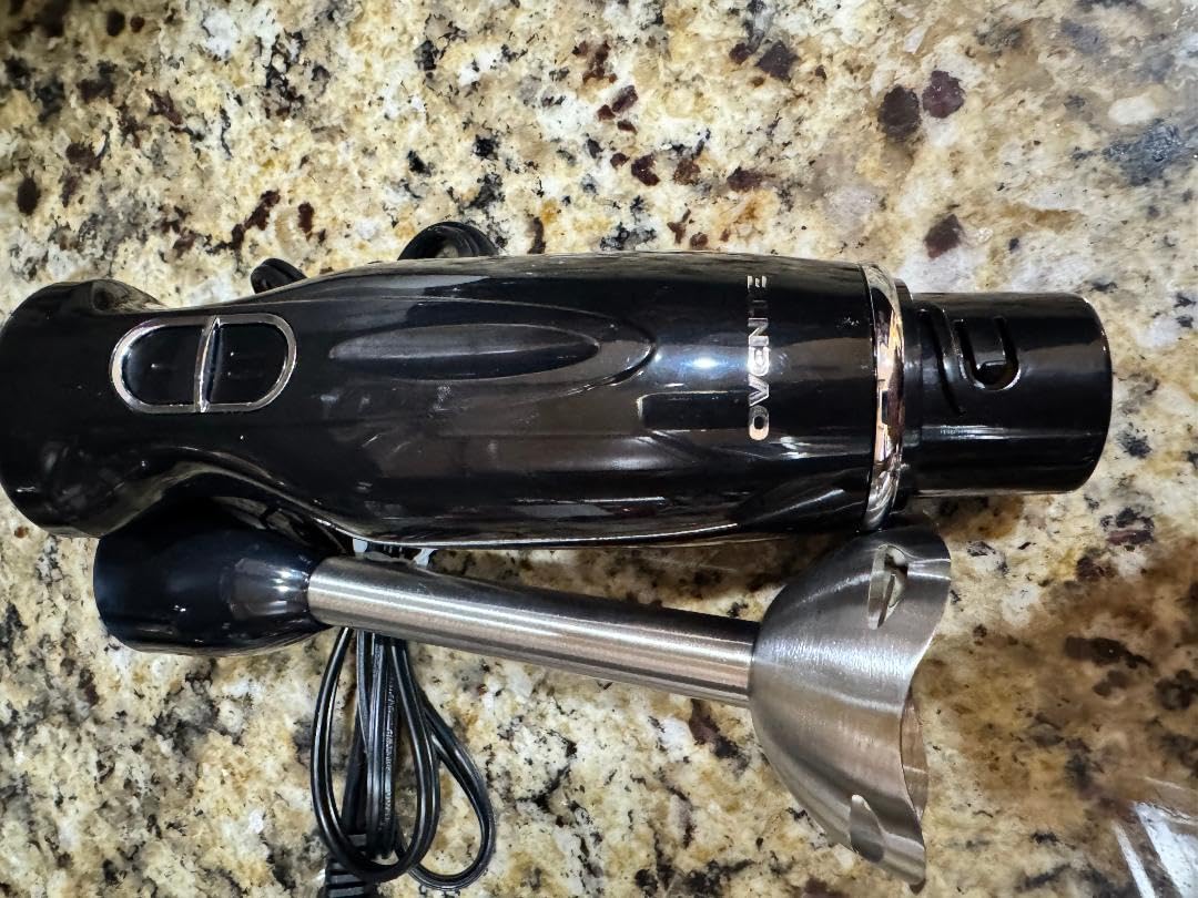 OVENTE Immersion Hand Blender, 300W Corded Electric Handheld Stick Mixer with 2 Mixing Speeds and Stainless Steel Blades for Smoothies, Purees & Baby Food, Black HS560B - Customer Photo 2
