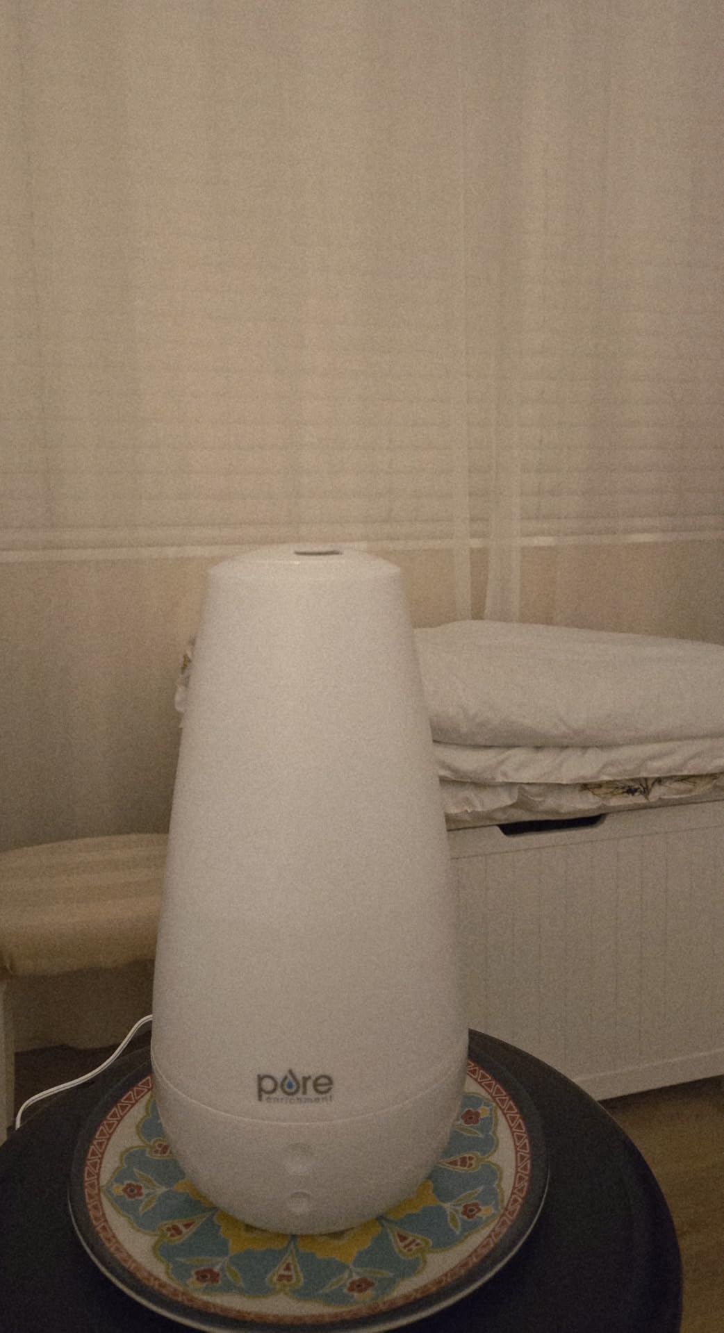 Pure Enrichment PureSpa XL 3-in-1 Cool Mist Humidifier, Essential Oil Diffuser & Mood Light - 2L Tank Provides Powerful Mist Coverage up to 350 sq ft in Bedroom, Office & Large Rooms - Customer Photo 2