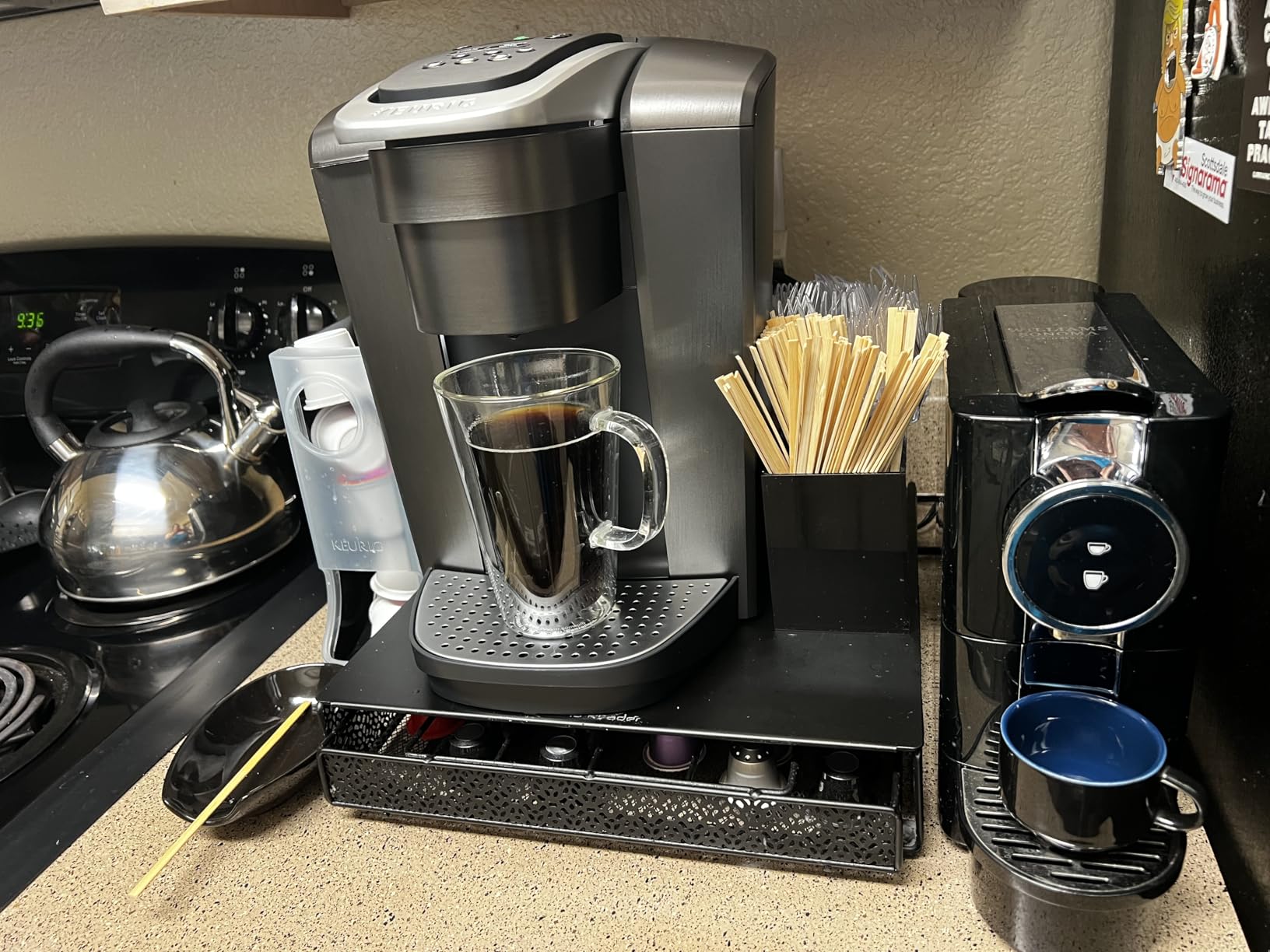 Keurig K-Elite Single Serve K-Cup Pod Coffee Maker, with Strength and Temperature Control, Iced Coffee Capability, 8 to 12oz Brew Size, Programmable, Brushed Slate customer photo 2