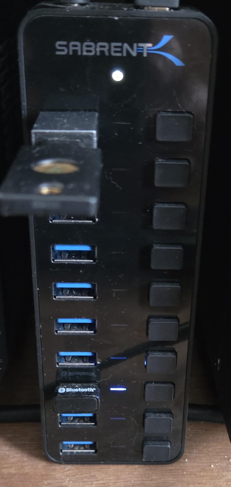 SABRENT 10-Port 60W USB 3.0 Hub with Individual Power Switches and LEDs, Includes 60W 12V/5A Power Adapter (HB-BU10) customer photo 1