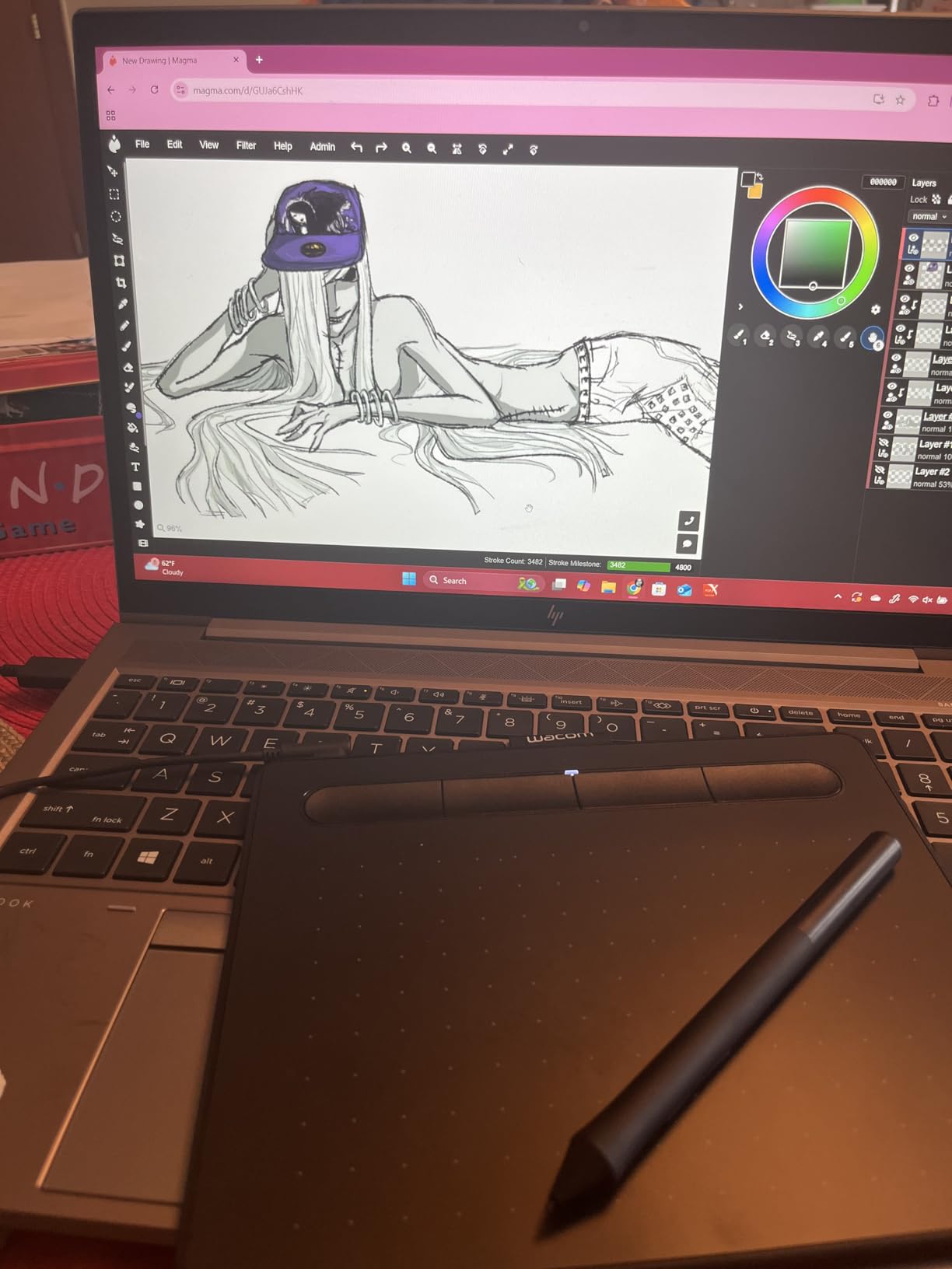 Wacom Intuos Medium Bluetooth Graphics Drawing Tablet, Portable for Teachers, Students and Creators, 4 Customizable ExpressKeys customer photo 2