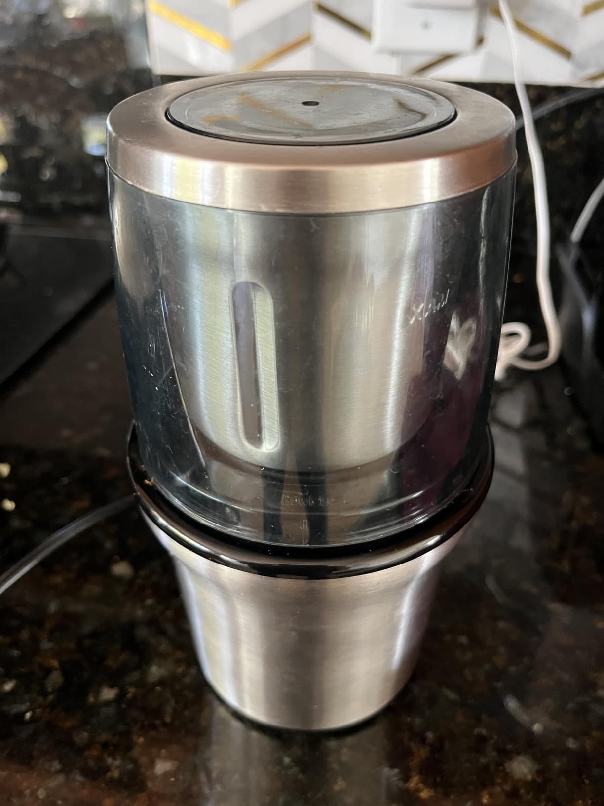 Secura Electric Coffee Grinder and Spice Grinder with 2 Stainless Steel Blades Removable Bowls - Customer Photo 1