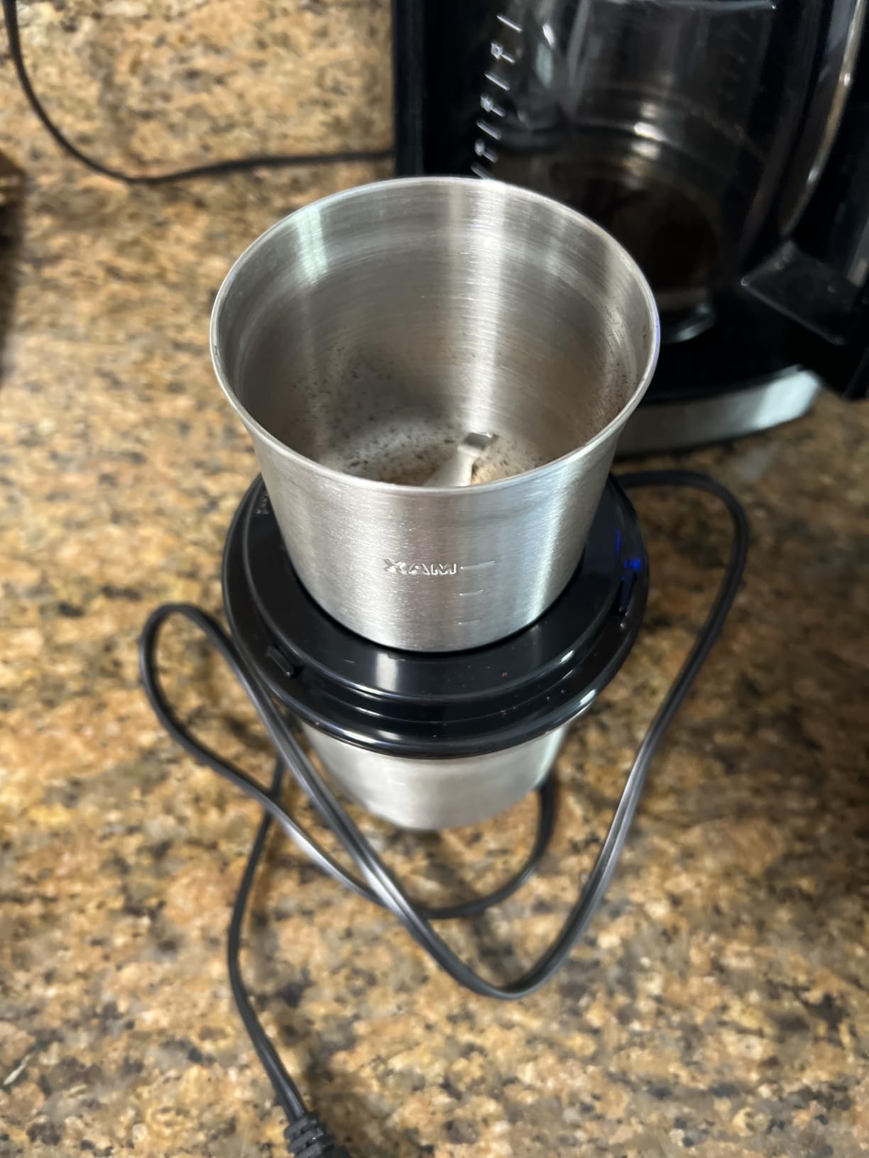 Secura Electric Coffee Grinder and Spice Grinder with 2 Stainless Steel Blades Removable Bowls - Customer Photo 2