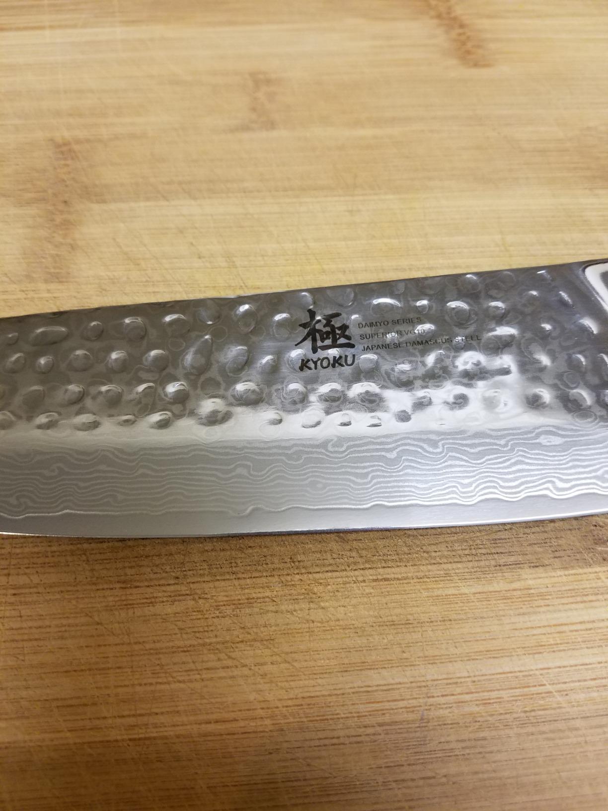 KYOKU Nakiri Knife - 7-Inch Shogun Series - Japanese Style VG10 Steel Core Damascus Blade Customer Review KYOKU Nakiri Knife - 7-Inch Shogun Series - Japanese Style VG10 Steel Core Damascus Blade - Customer Photo 5