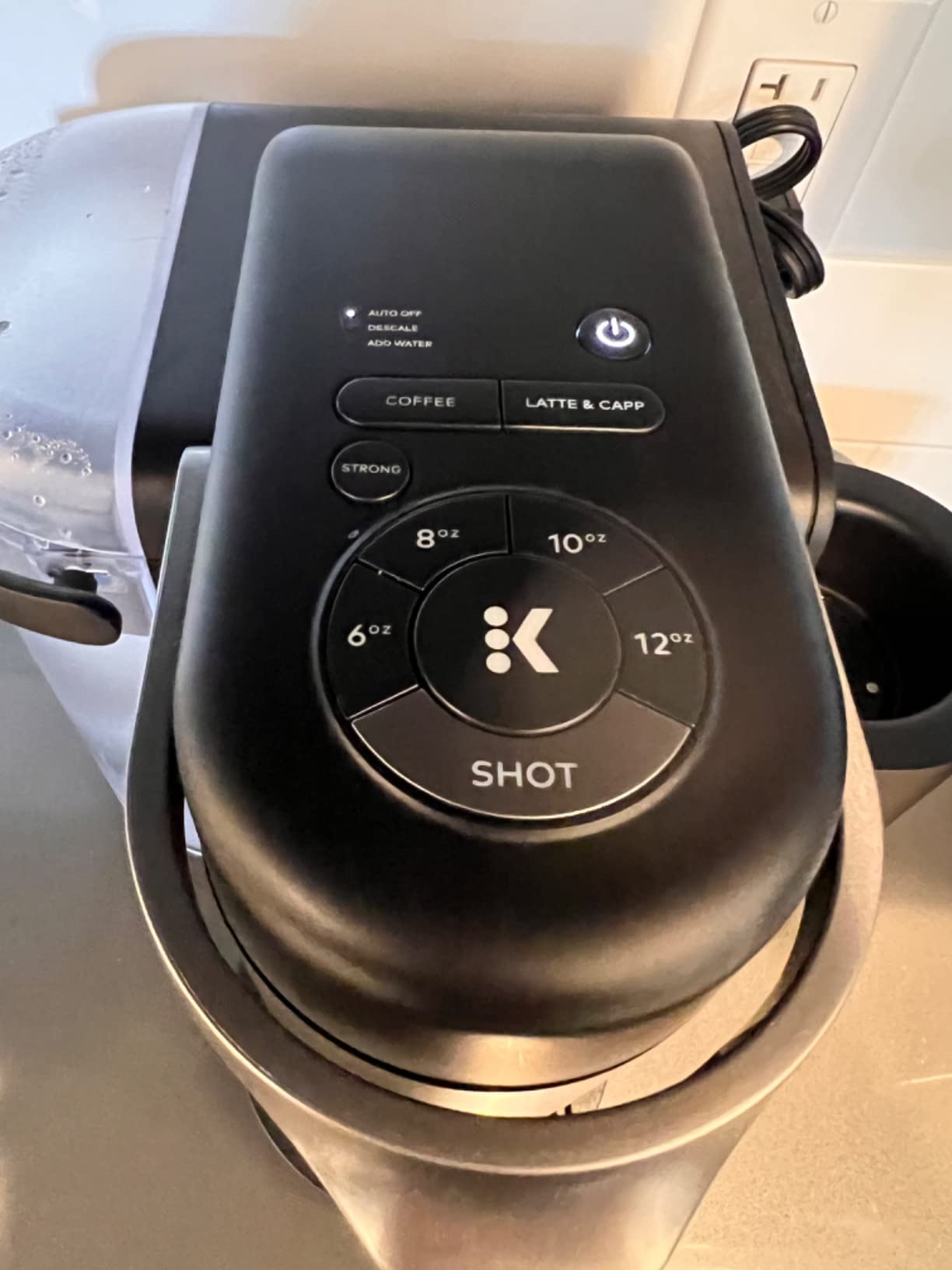 Keurig K-Cafe Single-Serve K-Cup Coffee Maker, Latte Maker and Cappuccino Maker, Comes with Dishwasher Safe Milk Frother, Coffee Shot Capability, Compatible with all Keurig K-Cup Pods, Dark Charcoal - Customer Photo 1