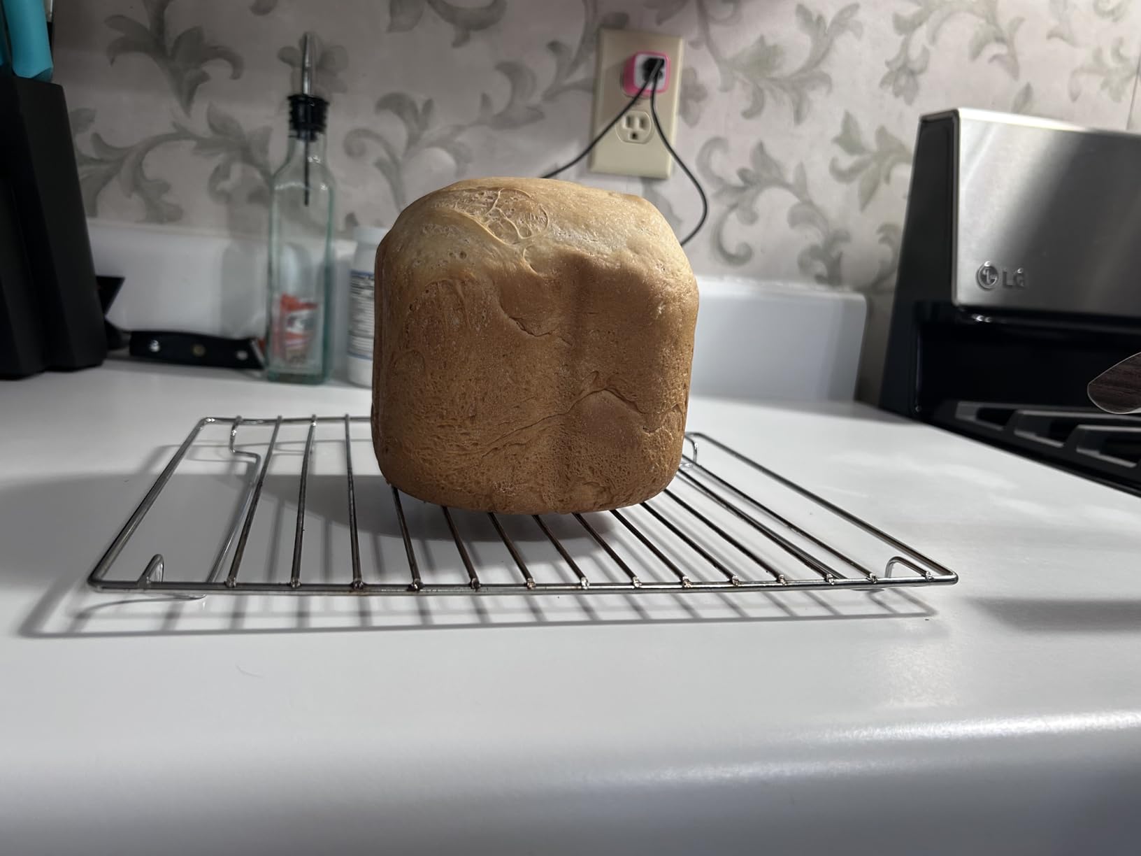 Cuisinart Bread Maker Machine, Stainless Steel Automatic Bread Machine with 12 Menu Options, 3 Loaf Sizes up to 2 Lb., 3 Crust Colors, Removable Nonstick Baking Pan & Kneading Paddle, CBK-110NAS - Customer Photo 1