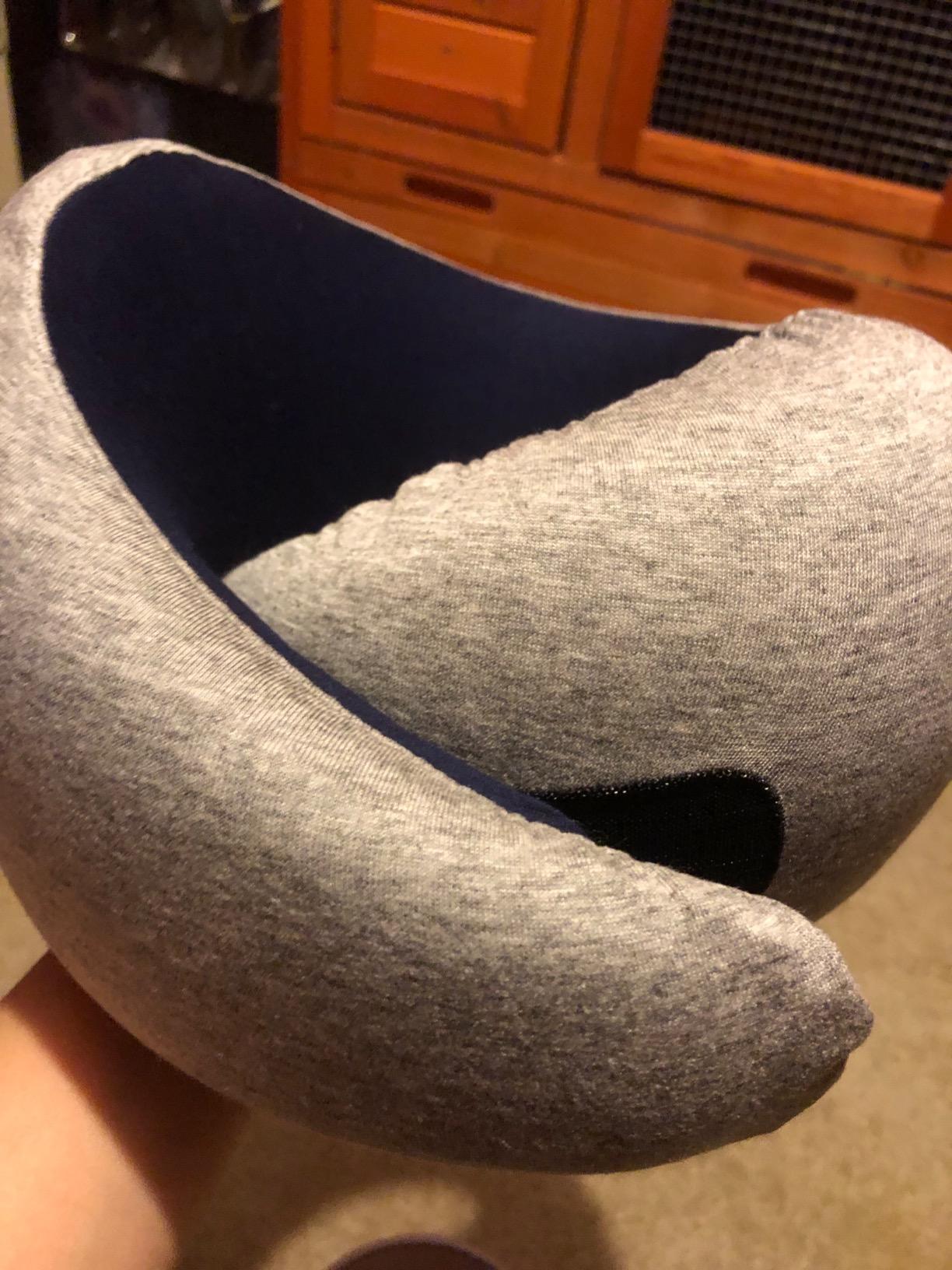 Ostrichpillow Go Neck Pillow, Travel Pillows for Airplanes, Premium Memory Foam Travel Pillow, 360º Ergonomic Design, Asymmetrical Sides, Travel Bag Included, Washable Modal Cover - Customer Photo 1