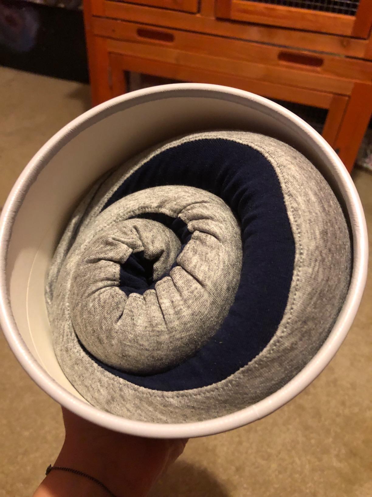 Ostrichpillow Go Neck Pillow, Travel Pillows for Airplanes, Premium Memory Foam Travel Pillow, 360º Ergonomic Design, Asymmetrical Sides, Travel Bag Included, Washable Modal Cover - Customer Photo 2