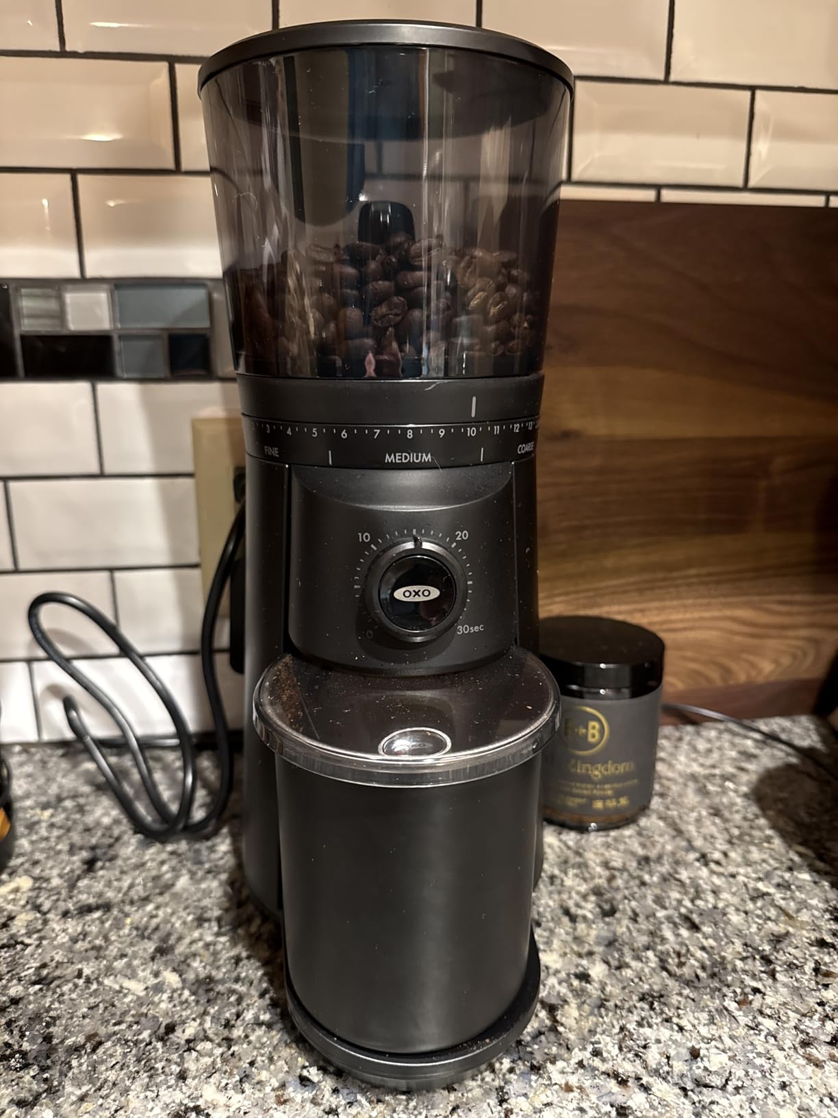 OXO Brew Conical Burr Coffee Grinder - Silver, Stainless Steel Burrs, One-Touch Automatic Smart Grind customer photo 2