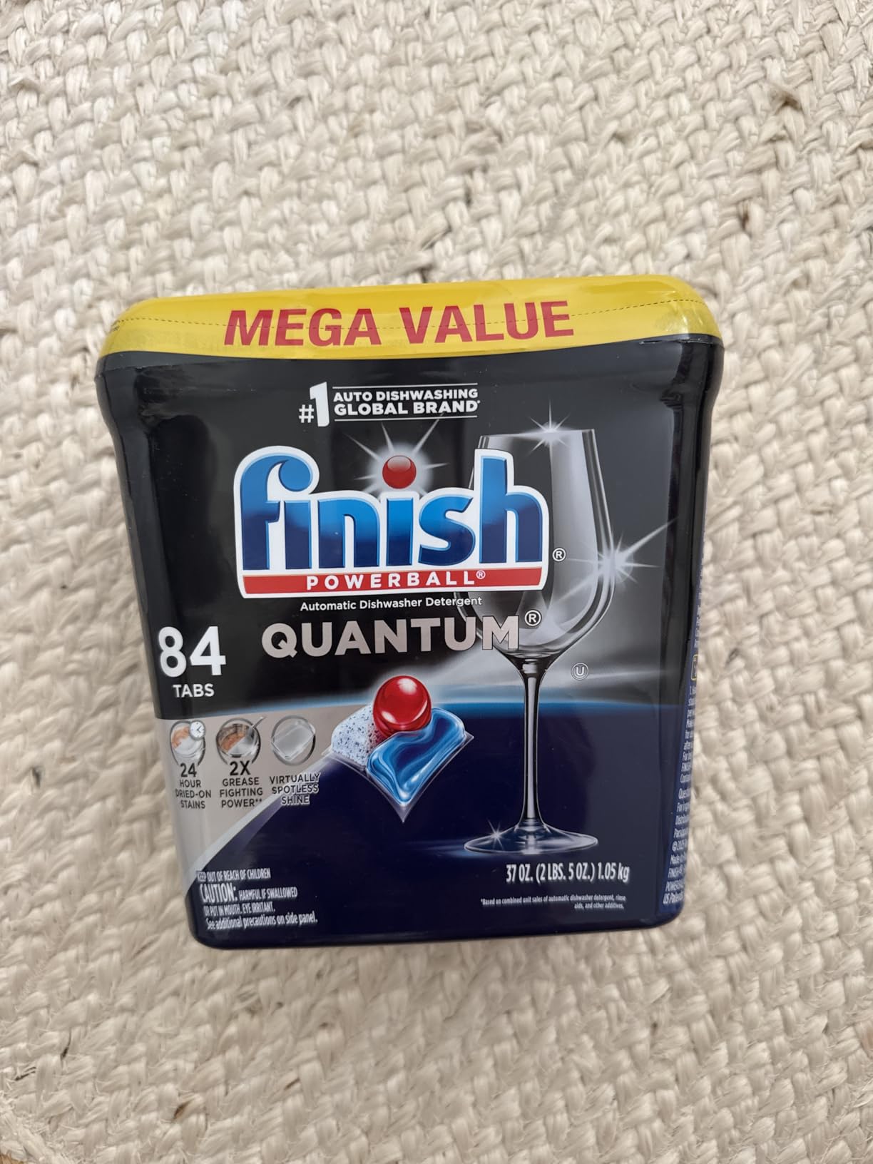 Finish Quantum Dishwasher Pods, No Pre-Rinse Dishwasher Detergent Soap Removes 24HR Dried-On Stain and Grease, Leaving a Virtually Spotless Shine, 82 Count - Customer Photo 1
