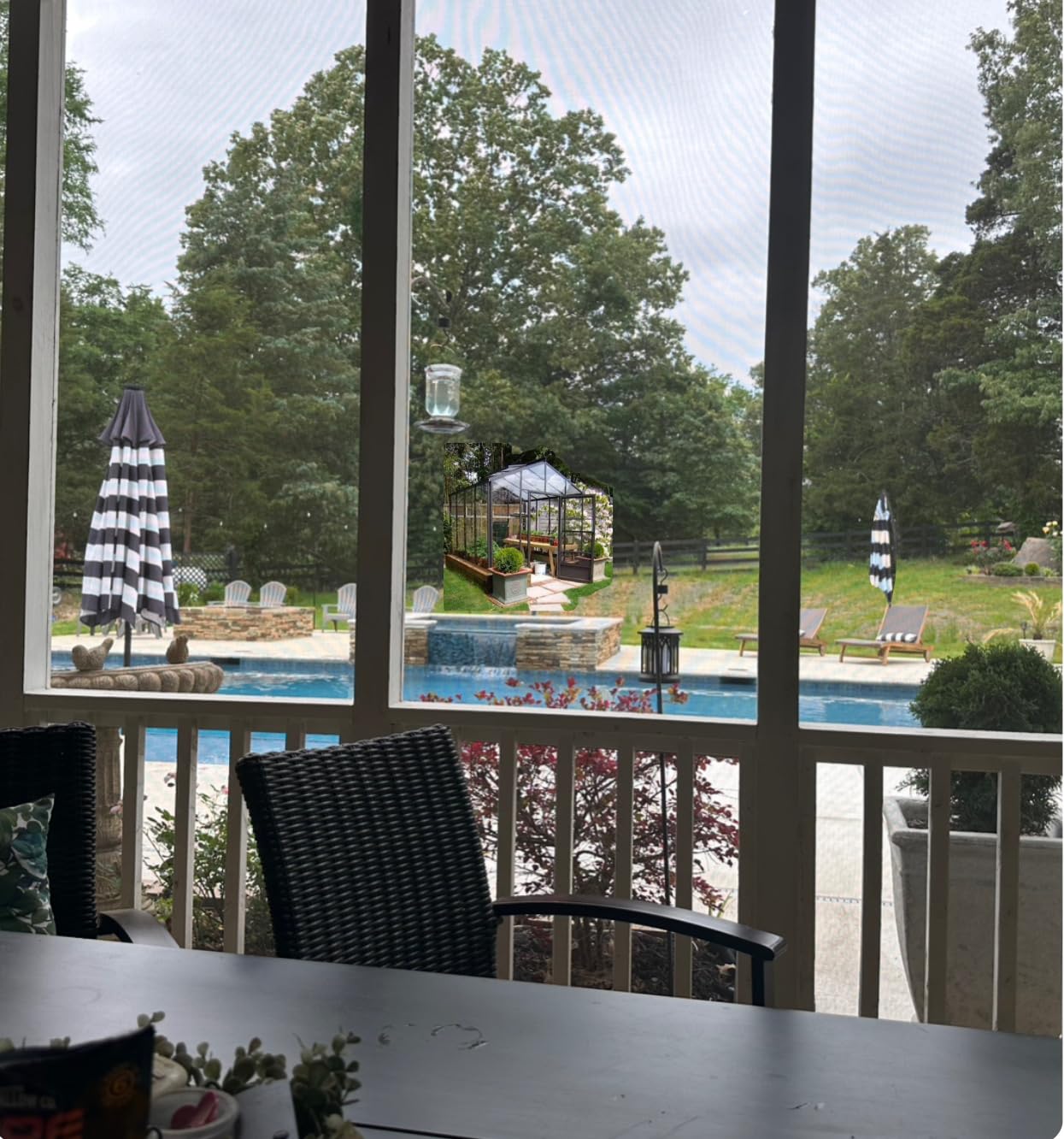Sunnyglade 9' Solar LED Lighted Patio Umbrella with 8 Ribs/Tilt Adjustment and Crank Lift System - Customer Photo 4