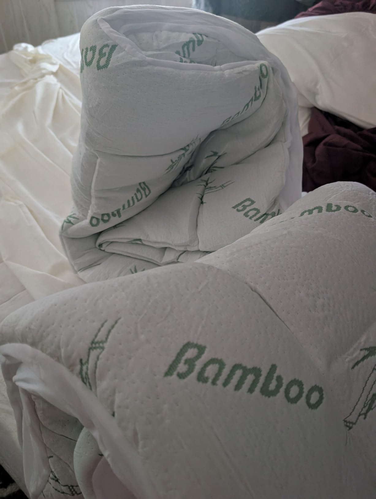 Ultra Soft Queen Size Mattress Topper - Viscose Made from Bamboo Pillow Top Mattress Pad for Back Pain Relief - Naturally Cooling for Hot Sleepers, Green customer photo 1