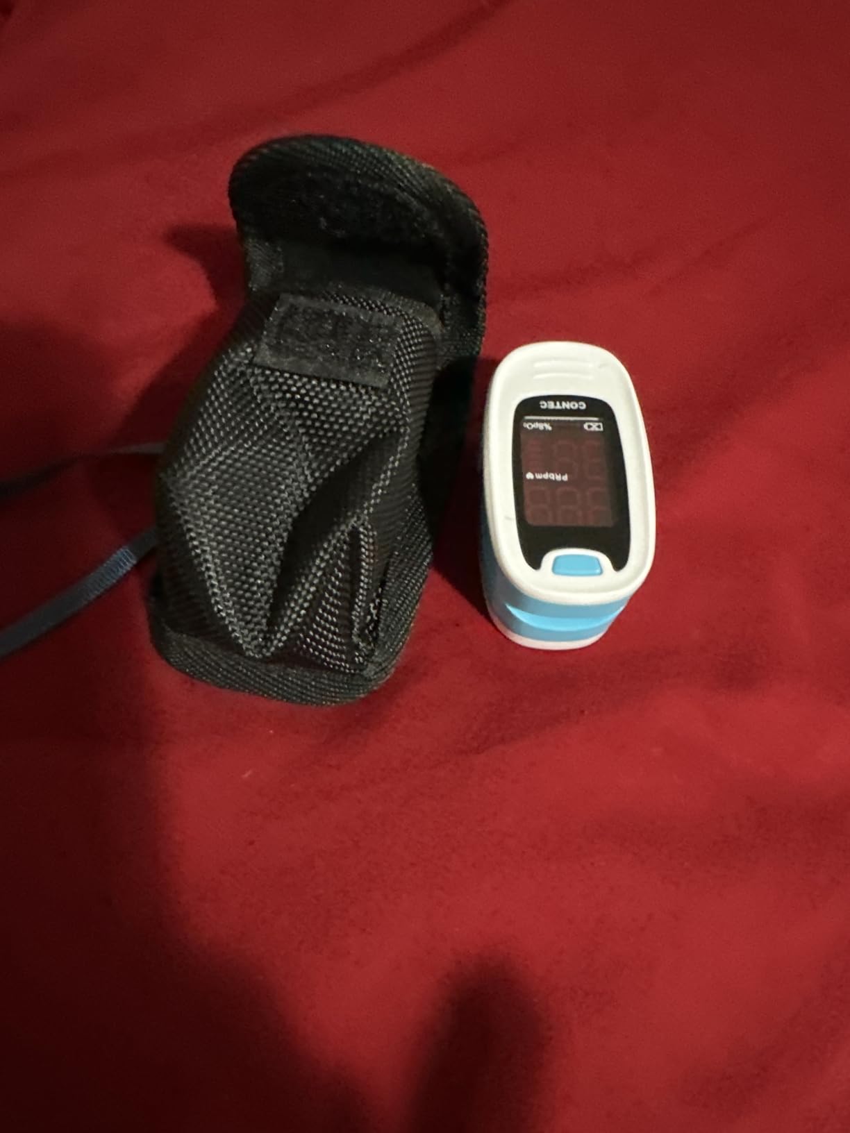 CONTEC LED CMS50M Pulse Oximeter,SpO2 and PR Value Waveform Blood Oxygen, Neck/Wrist Cord - Customer Photo 1