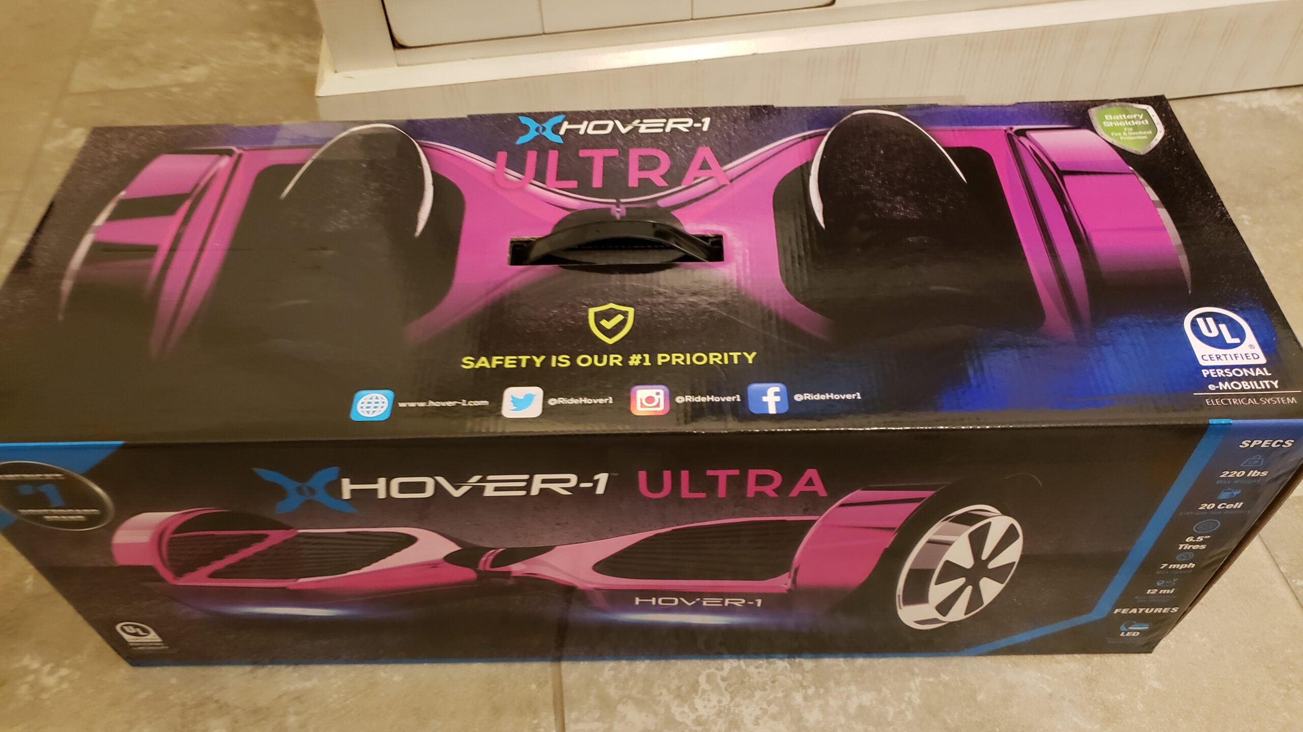 Hover-1 Ultra Electric Self Balancing Scooter with 9MPH Top Speed, 9 Mile Range, 400W Motor, Long Lasting Li-Ion Battery, 5HR Full Charge, Rider Modes: Beginner to Expert - Customer Photo 1