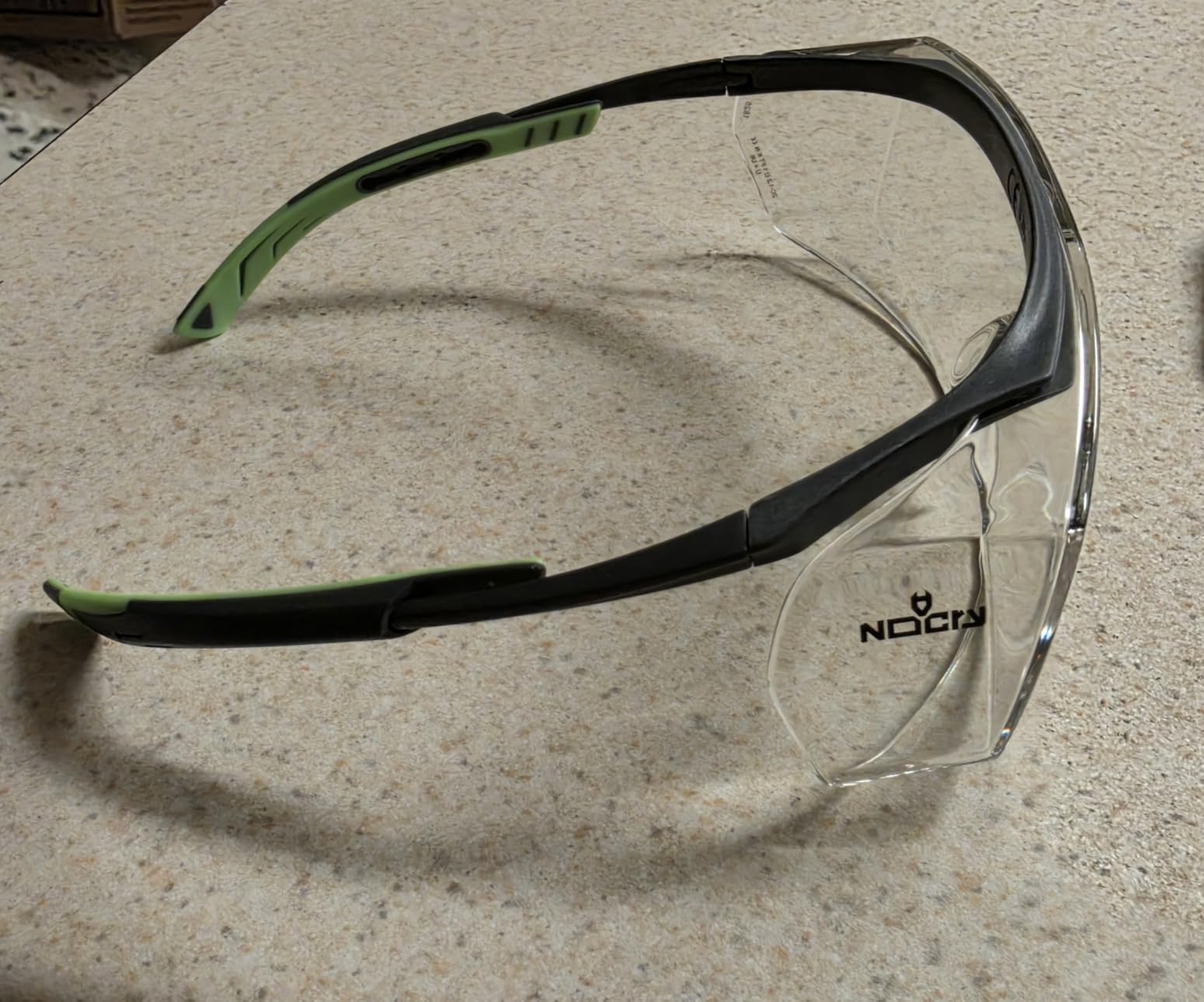 NoCry Safety Glasses Over Eyeglasses for Men and Women with Anti Scratch Lenses and Integrated Side Shields — Adjustable Temples with Anti-Slip Tips — 100% UV Protective Eyewear — ANSI Z87 Certified - Customer Photo 2