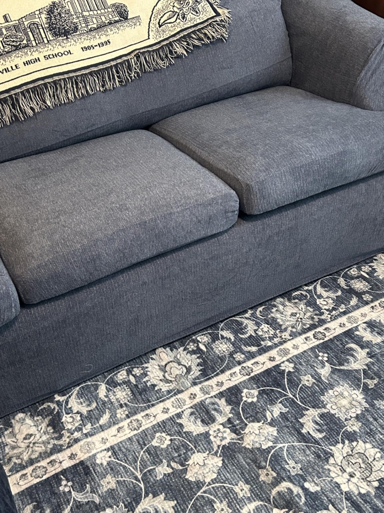 Veken Non Slip Rug Pad Gripper 8 x 10 Feet Extra Thick Pads for Any Hard Surface Floors, Keep Your Rugs Safe and in Place, Under Carpet Anti Skid Mat Customer Review Veken Non Slip Rug Pad Gripper 8 x 10 Feet Extra Thick Pads for Any Hard Surface Floors, Keep Your Rugs Safe and in Place, Under Carpet Anti Skid Mat - Customer Photo 1