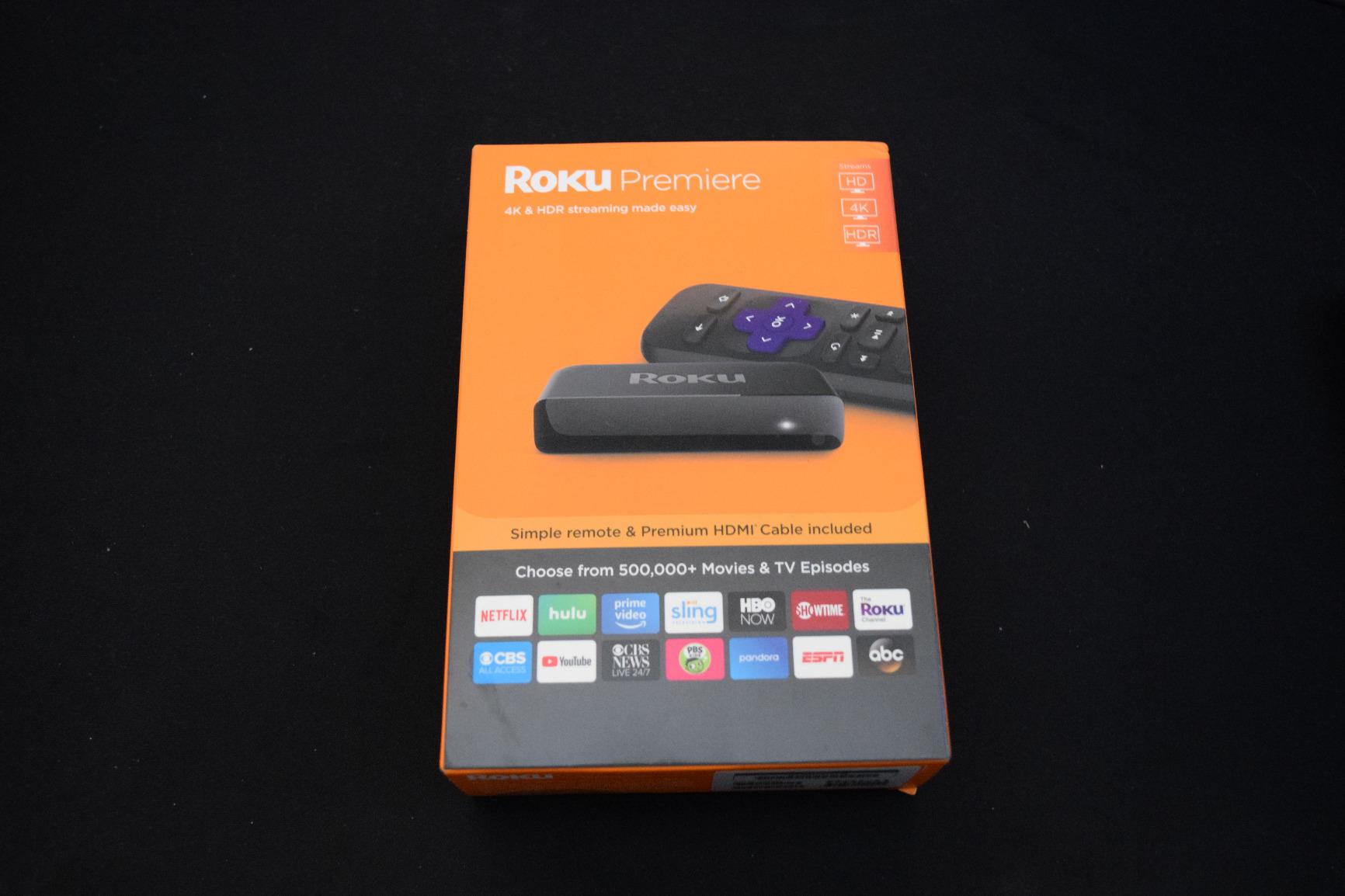 Premiere | HD/4K/HDR Streaming Media Player, Simple Remote and Premium HDMI Cable, Black customer photo 2
