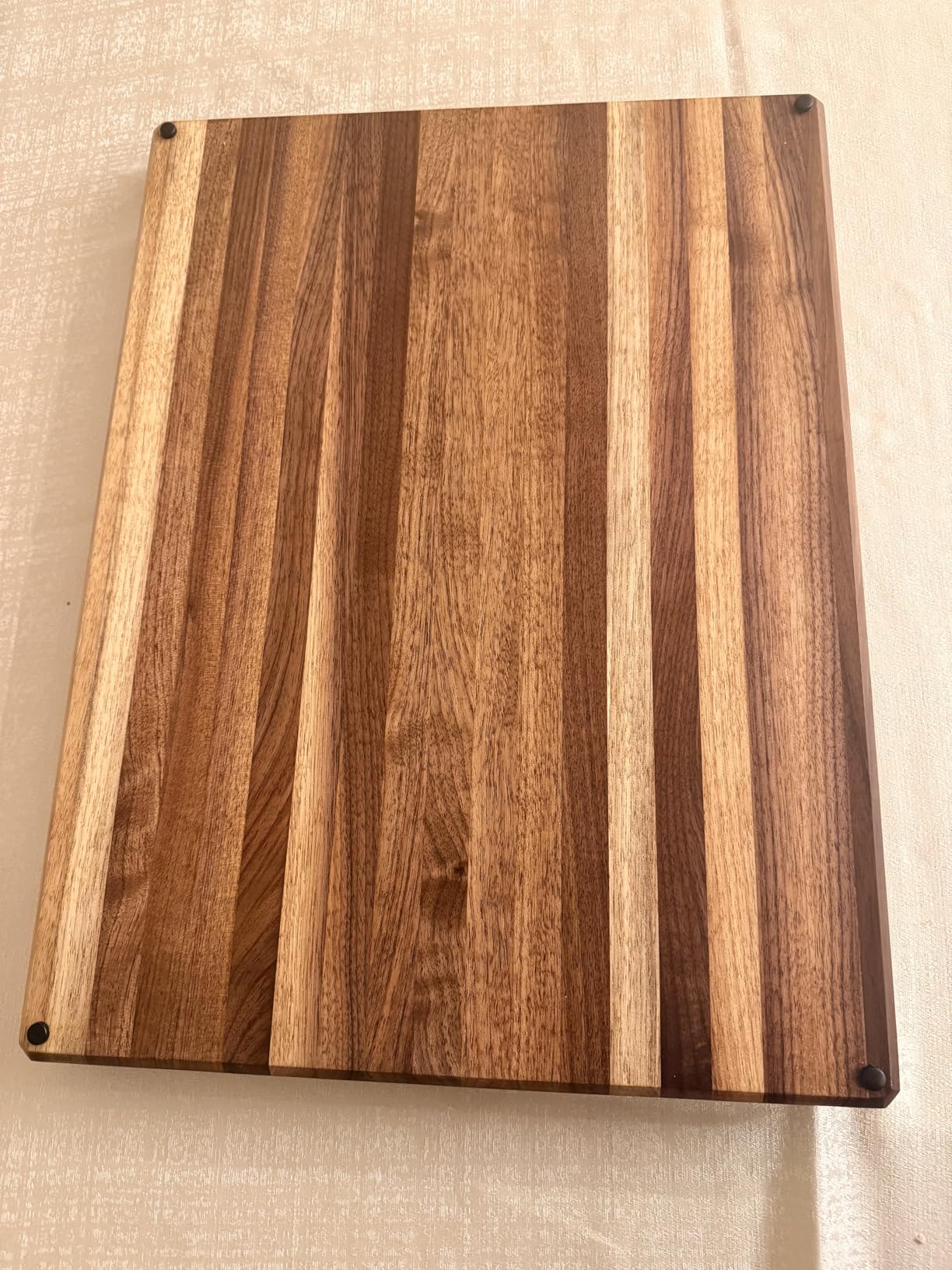 Sonder Los Angeles Motley Cutting Board Reversible Walnut, Cherry, and Maple Edge Grain - Customer Photo 2