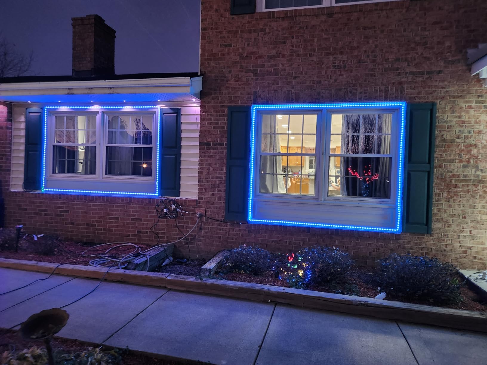 DAYBETTER Led Strip Lights Waterproof, 32.8ft(2 Rolls of 16.4ft) Led Tape Lights Color Changing 300 LEDs Light Strips Kit with 44 Keys Ir Remote Controller and 12v Power Supply for Indoor Outdoor Use - Customer Photo 1