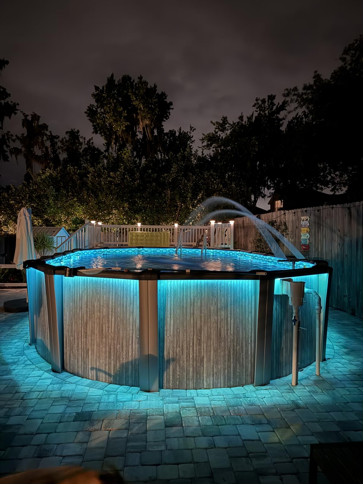 DAYBETTER Led Strip Lights Waterproof, 32.8ft(2 Rolls of 16.4ft) Led Tape Lights Color Changing 300 LEDs Light Strips Kit with 44 Keys Ir Remote Controller and 12v Power Supply for Indoor Outdoor Use - Customer Photo 2