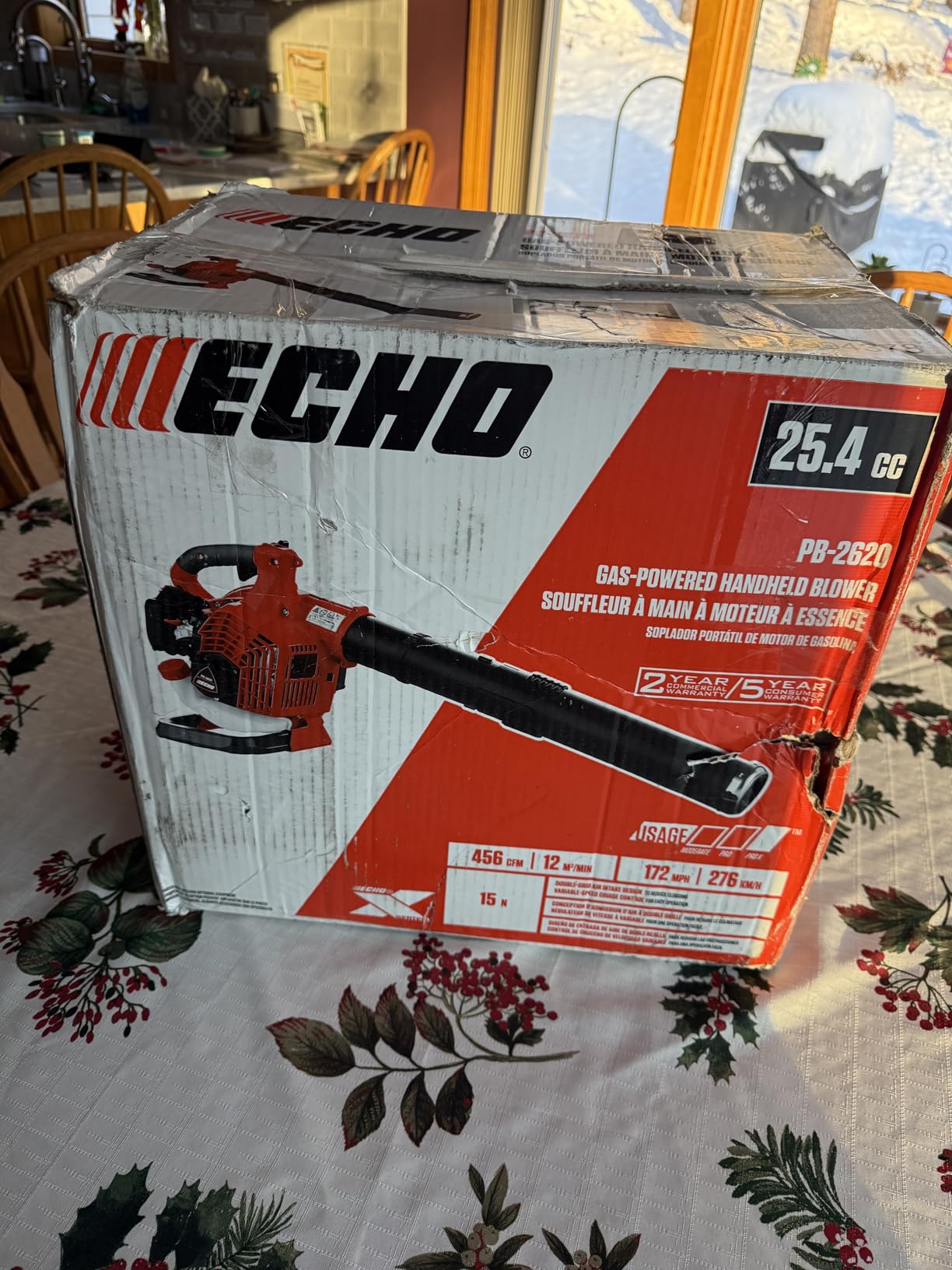 Echo 172 MPH 456 CFM 25.4 cc Gas 2-Stroke X Series Handheld Leaf Blower PB-2620 Customer Review Echo 172 MPH 456 CFM 25.4 cc Gas 2-Stroke X Series Handheld Leaf Blower PB-2620 - Customer Photo 1