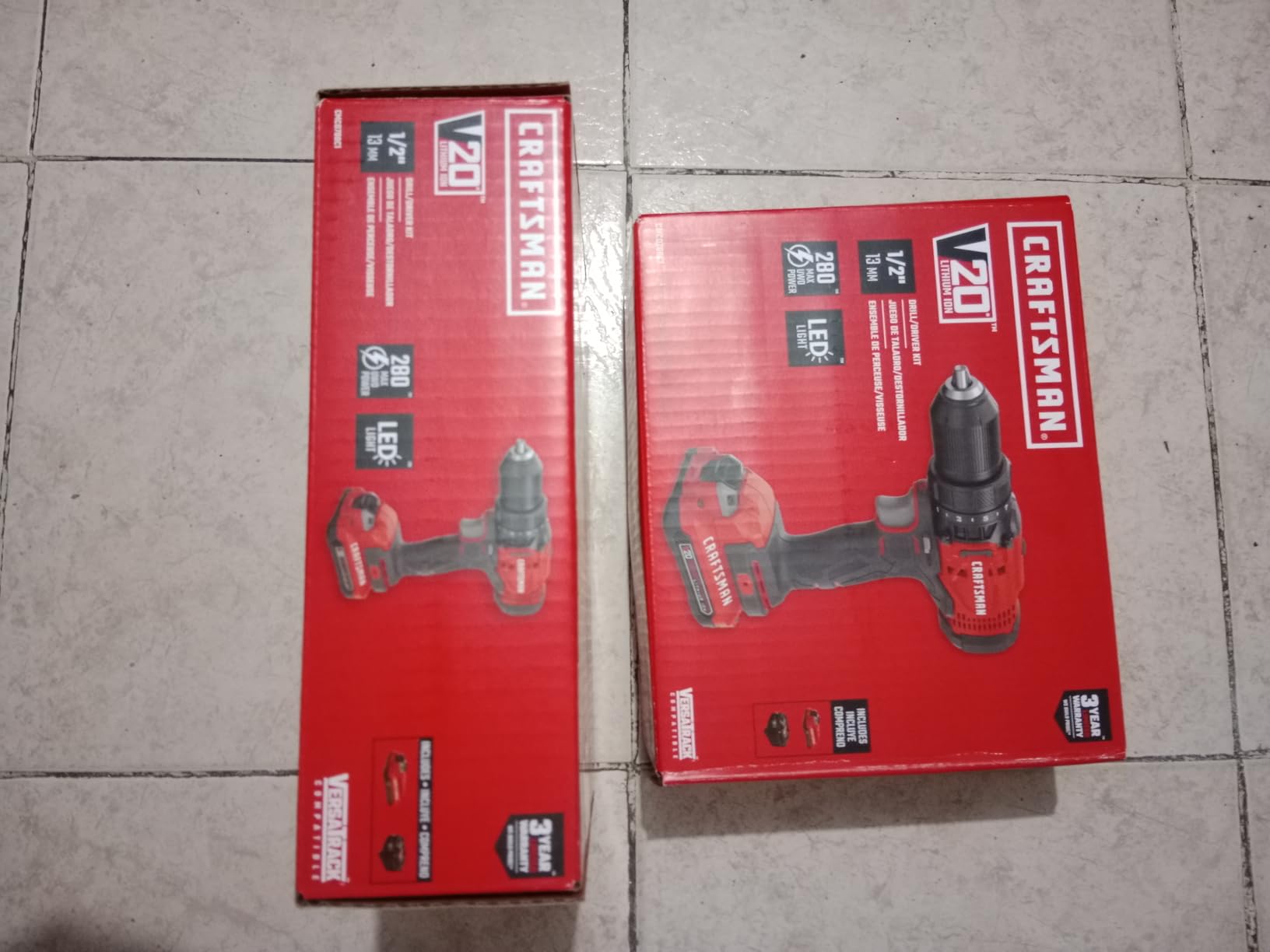 CRAFTSMAN V20 Cordless Drill/Driver Kit, 1/2 inch, Battery and Charger Included (CMCD700C1) - Customer Photo 2
