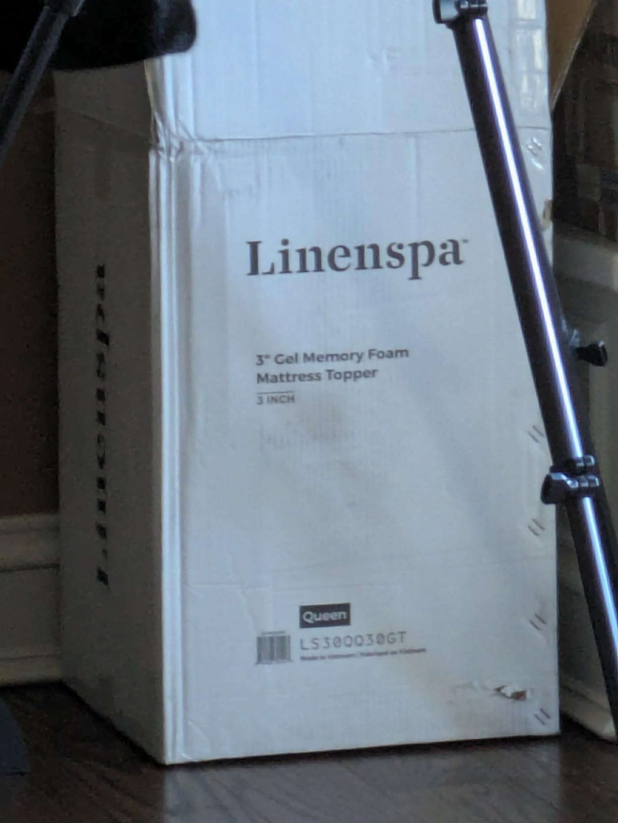 LINENSPA Memory Foam Mattress Topper - 3 Inch Gel Infused Memory Foam - Plush Feel - Cooling and Pressure Relieving - CertiPUR Certified - Dorm Room Essentials - Queen Size Customer Review LINENSPA Memory Foam Mattress Topper - 3 Inch Gel Infused Memory Foam - Plush Feel - Cooling and Pressure Relieving - CertiPUR Certified - Dorm Room Essentials - Queen Size - Customer Photo 1