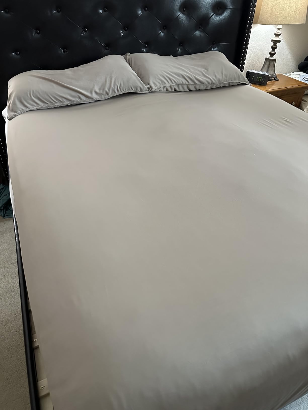 King Sheets by Pure Bamboo, Genuine 100% Organic Viscose Derived from Bamboo Bed Sheet Set, Soft & Cooling, Double Stitching, 2 Year Quality Promise (King, White) Customer Review King Sheets by Pure Bamboo, Genuine 100% Organic Viscose Derived from Bamboo Bed Sheet Set, Soft & Cooling, Double Stitching, 2 Year Quality Promise (King, White) - Customer Photo 2