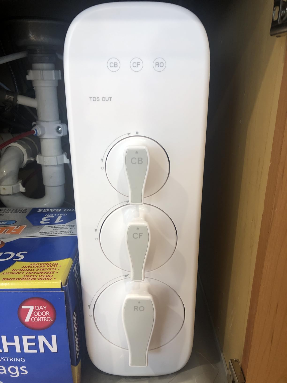 Waterdrop G3P600 Reverse Osmosis System, 8 Stage Tankless Reverse Osmosis Water Filter, NSF/ANSI 42 & 53 & 58 & 372 Certified, Under Sink RO System, 2:1 Pure to Drain, Smart LED Faucet - Customer Photo 2