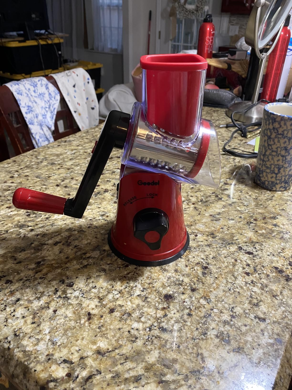 Geedel Rotary Cheese Grater Customer Review Geedel Rotary Cheese Grater - Customer Photo 2