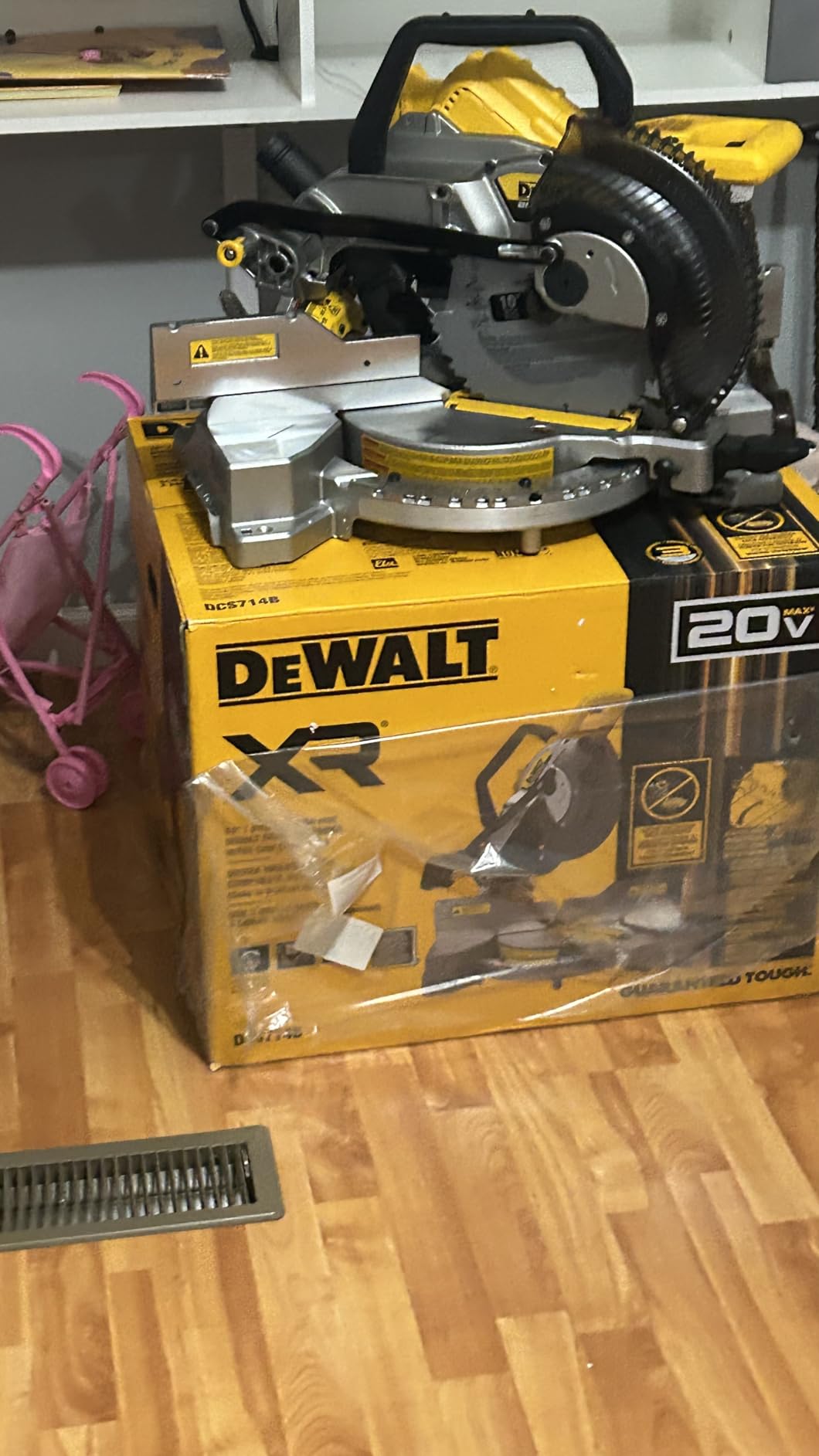 DEWALT Miter Saw, Single Bevel, Compound, 10-Inch, 15-Amp (DWS713) customer photo 2