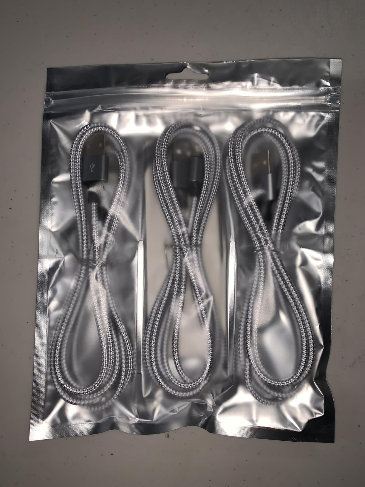 TAKAGI for iPhone Charger, [MFi Certified] Lightning Cable 3PACK 6FT Nylon Braided USB Charging Cable High Speed Transfer Cord Compatible with iPhone 14/13/12/11 Pro Max/XS MAX/XR/XS/X/8/iPad - Customer Photo 1