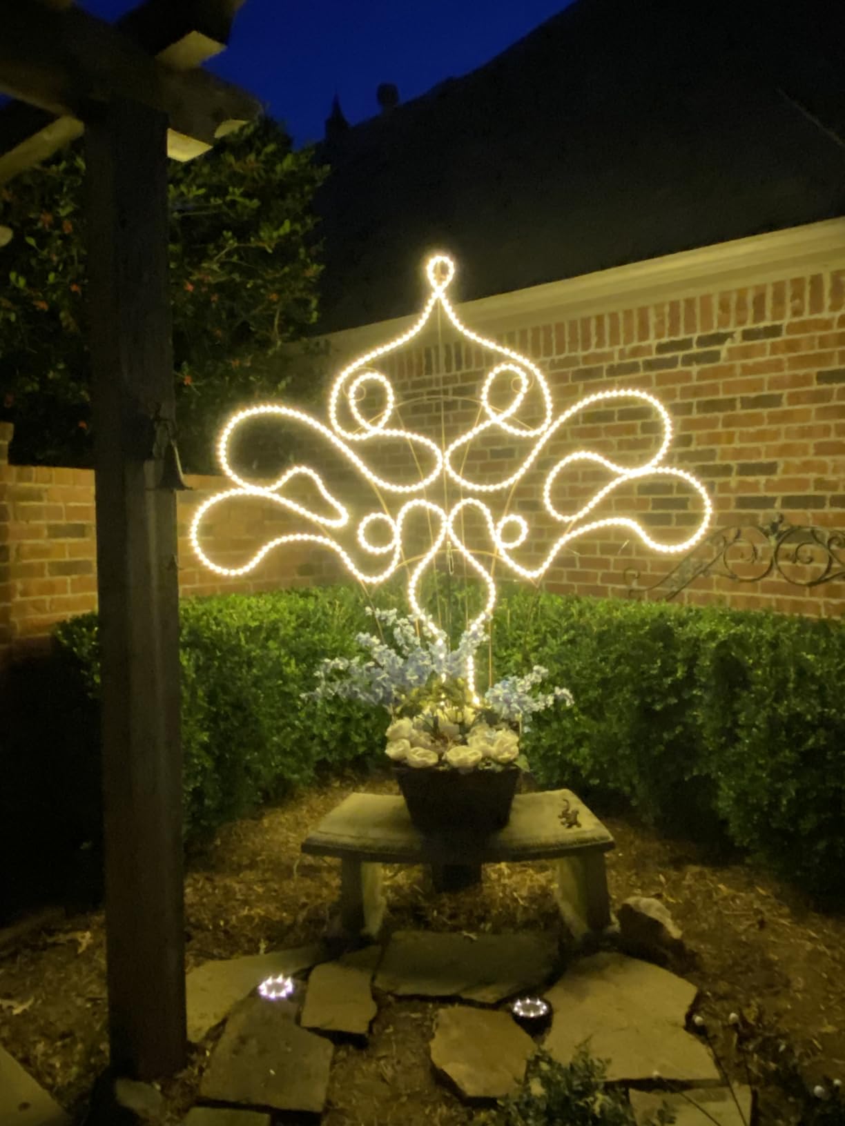 SURNIE Rope Lights Outdoor Waterproof Daylight White: LED 50FT Cuttable Outside Bright 110V Lighting Connectable Flexible Plug Cool Clear Tube, Indoor Deck Patio Xmas Camping Decor, Not Flat Strip Customer Review SURNIE Rope Lights Outdoor Waterproof Daylight White: LED 50FT Cuttable Outside Bright 110V Lighting Connectable Flexible Plug Cool Clear Tube, Indoor Deck Patio Xmas Camping Decor, Not Flat Strip - Customer Photo 1