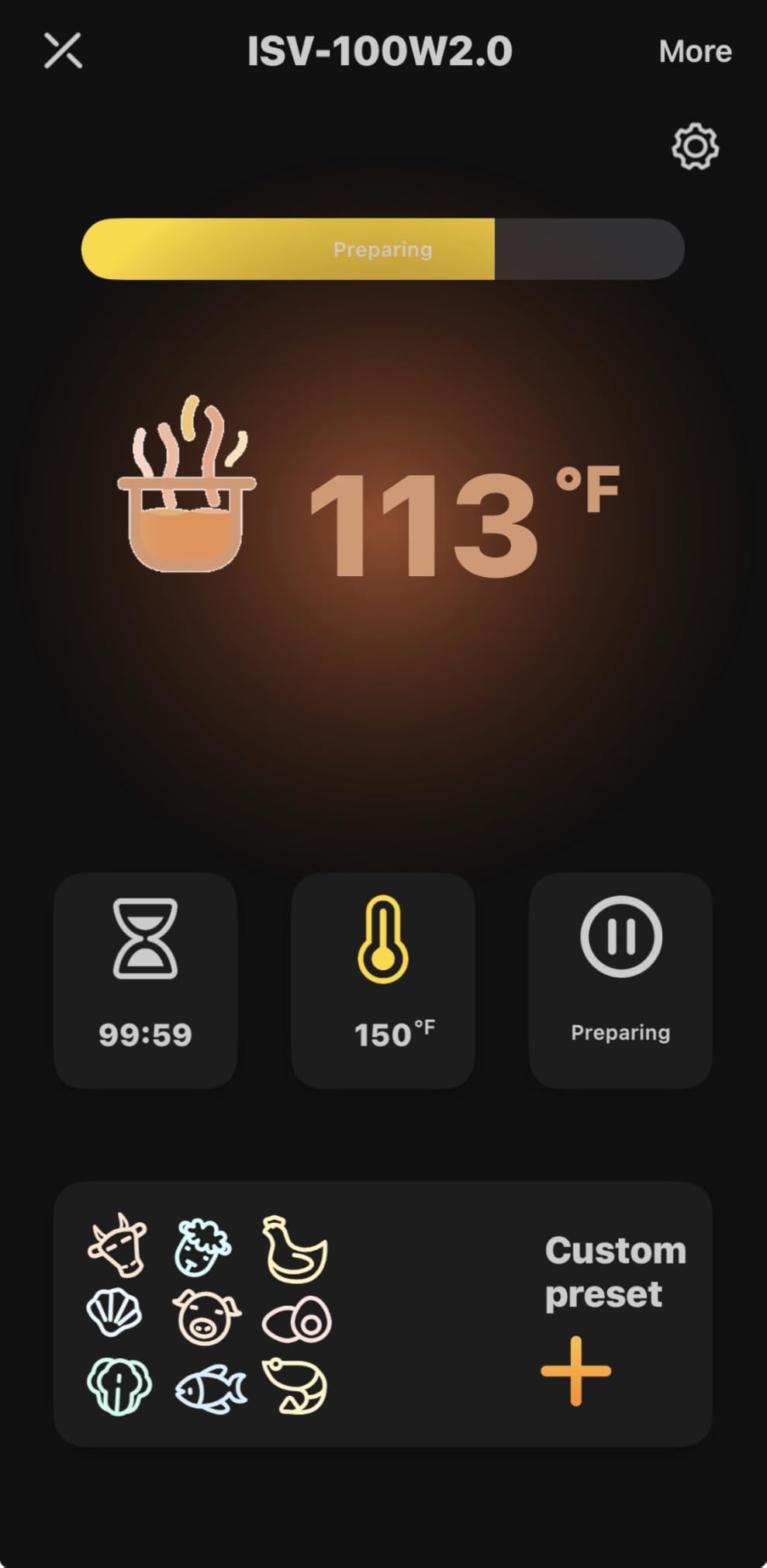 INKBIRD WIFI Sous Vide Cooker ISV-100W, 1000 Watts Sous Vide Machine Immersion Circulator with 14 Preset Recipes on APP & Calibration Function, Thermal Immersion, Fast-Heating with Timer Customer Review INKBIRD WIFI Sous Vide Cooker ISV-100W, 1000 Watts Sous Vide Machine Immersion Circulator with 14 Preset Recipes on APP & Calibration Function, Thermal Immersion, Fast-Heating with Timer - Customer Photo 1