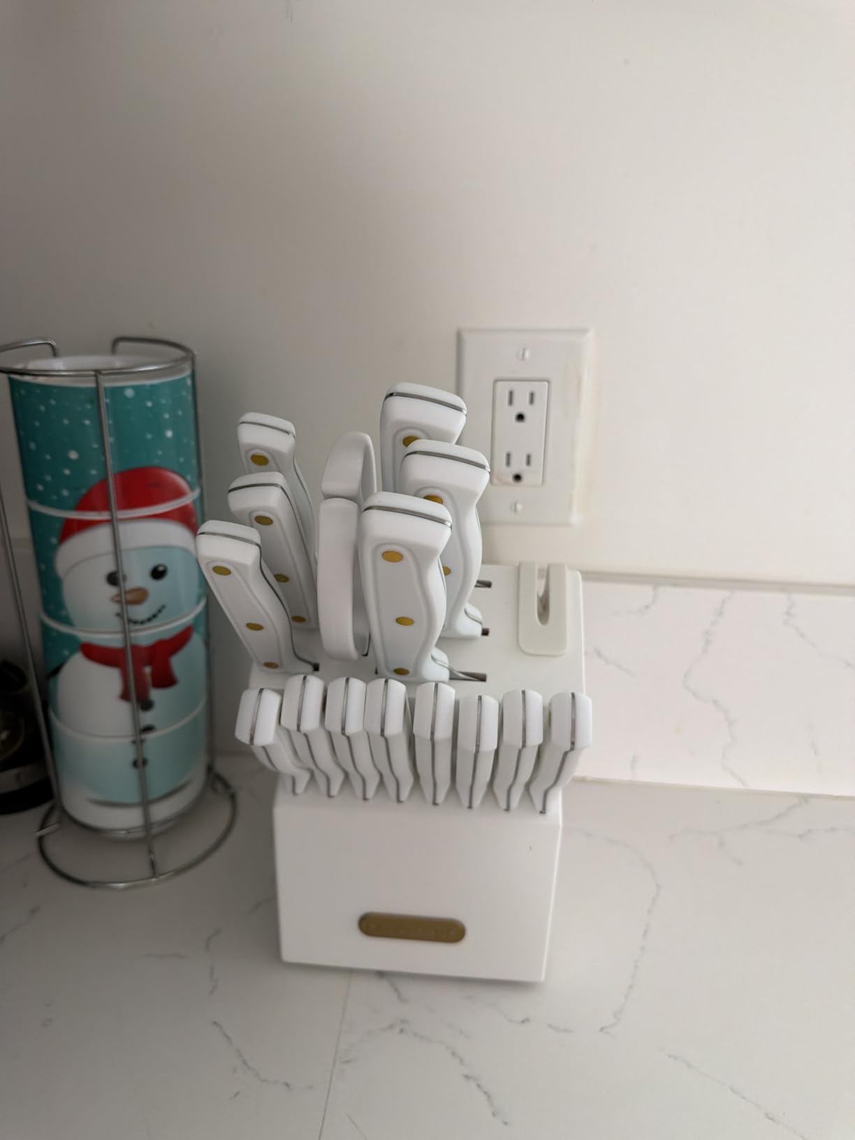 McCook® Knife Sets, German Stainless Steel Kitchen Knife Block Sets with Built-in Sharpener - Customer Photo 2