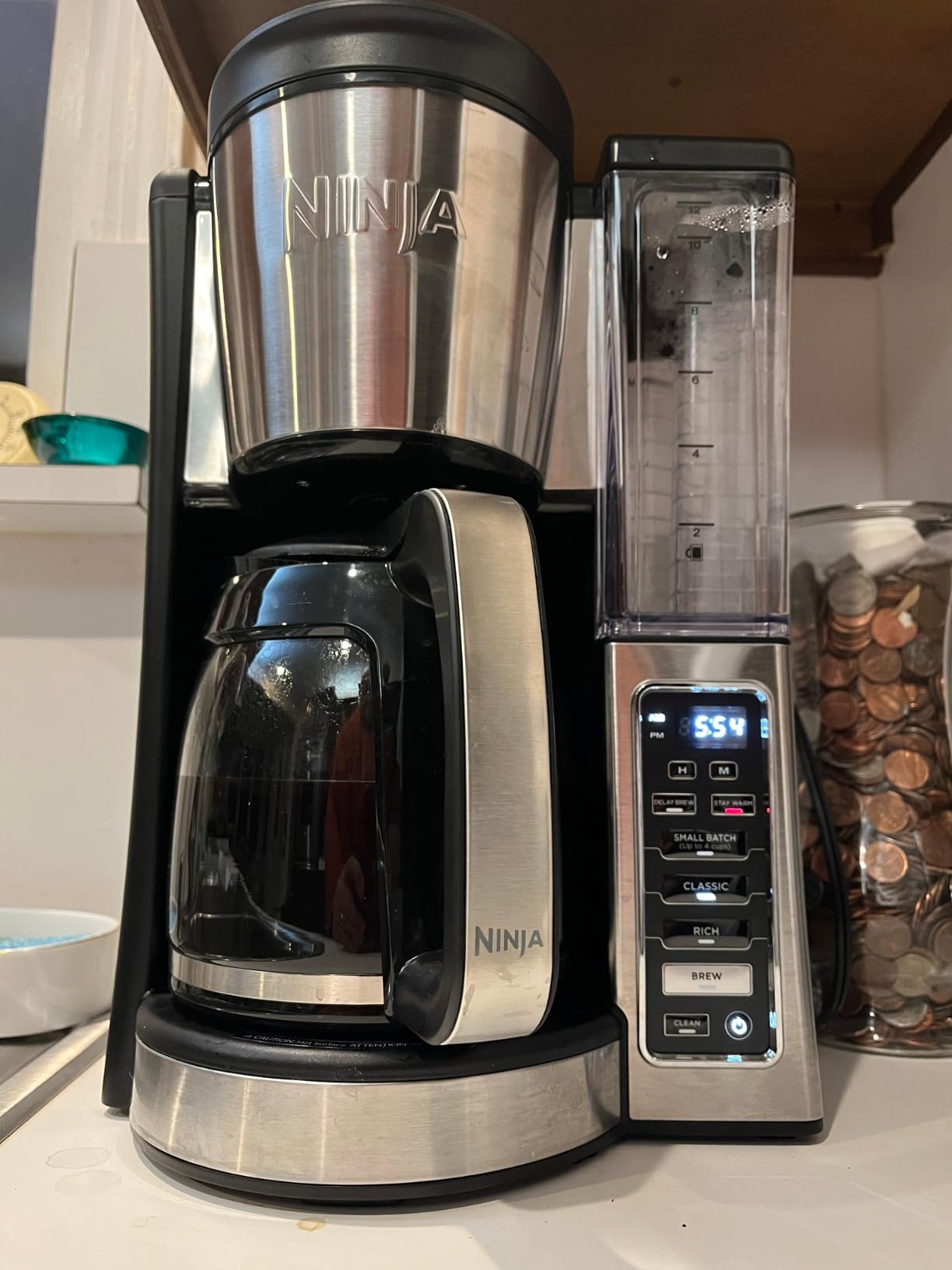 Ninja 12-Cup Programmable Coffee Brewer, 2 Brew Styles, Adjustable Warm Plate, 60oz Water Reservoir, Delay Brew - Black/Stainless Steel Customer Review Ninja 12-Cup Programmable Coffee Brewer, 2 Brew Styles, Adjustable Warm Plate, 60oz Water Reservoir, Delay Brew - Black/Stainless Steel - Customer Photo 2