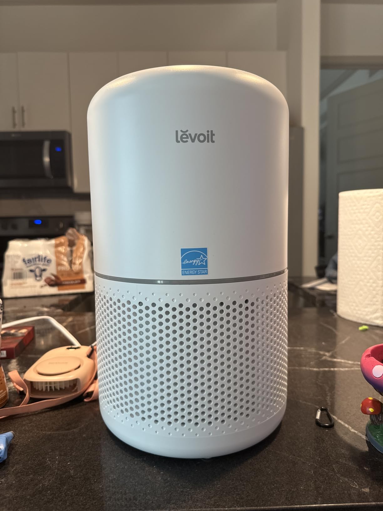 LEVOIT Air Purifier for Home Allergies Pet Hair in Bedroom, Covers Up to 1073 ft², 3-in-1 Filter with HEPA Sleep Mode, Core300-P, White customer photo 1