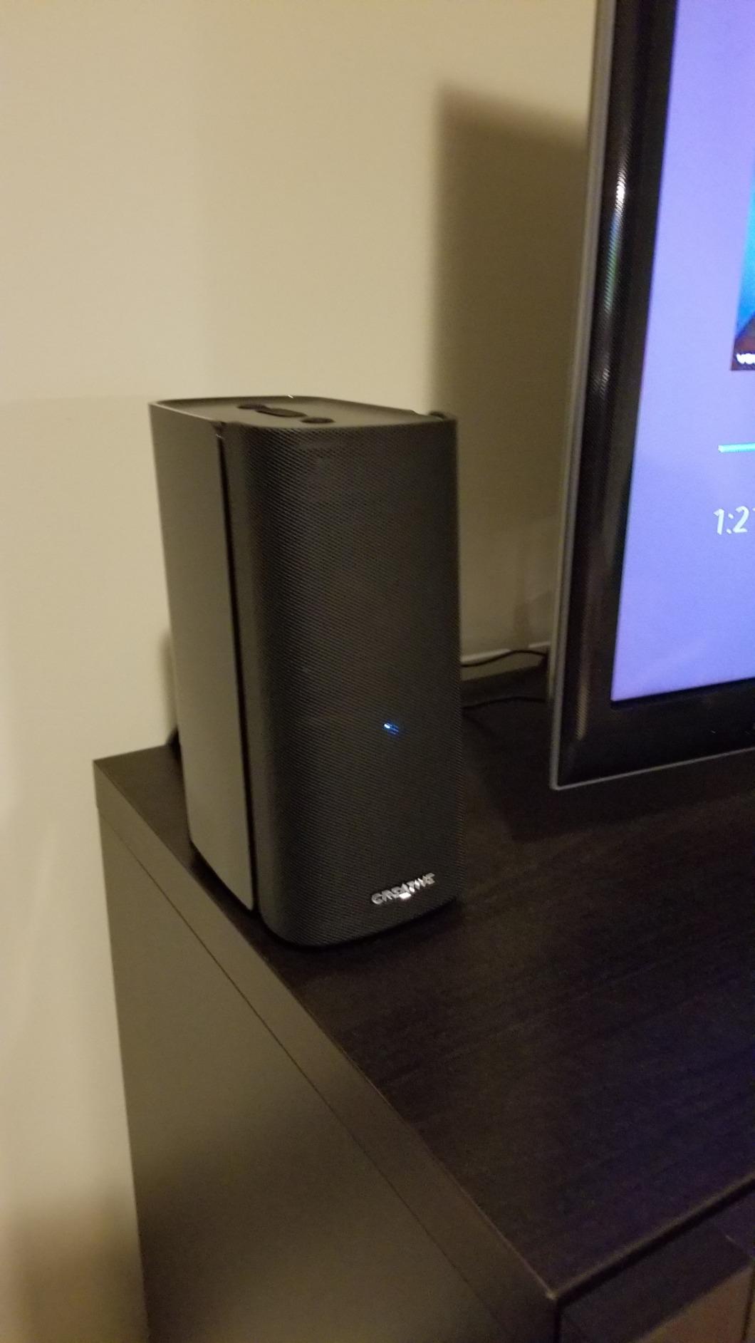 Creative T100 2.0 Compact Hi-Fi Speakers, up to 80W Peak Power with Bluetooth 5.0, Optical-in, AUX-in, Wide Soundstage and Audio Clarity with Bass Control for Computers and Laptops (Black) - Customer Photo 2