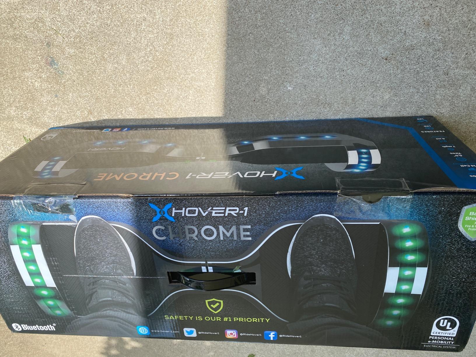 Hover-1 Chrome Electric Self Balancing Scooter with 6MPH Top Speed, 6 Mile Range, 4.5HR Full-Charge, Built-In Bluetooth Speaker, Rider Modes: Beginner to Expert - Customer Photo 1